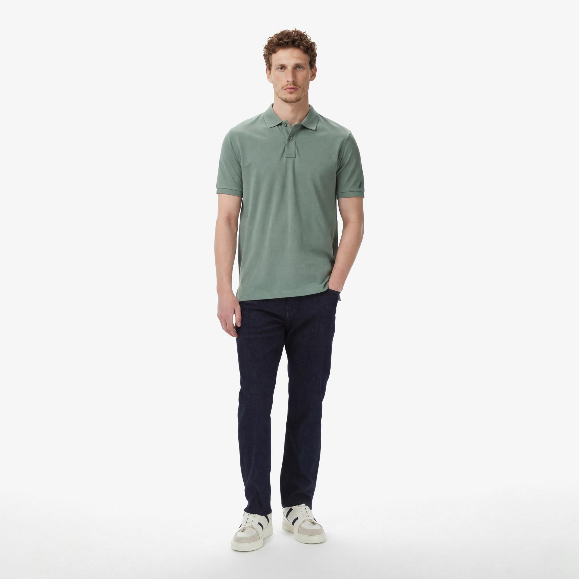 Nautica Erkek Yeşil Regular Fit Polo Yaka T-Shirt