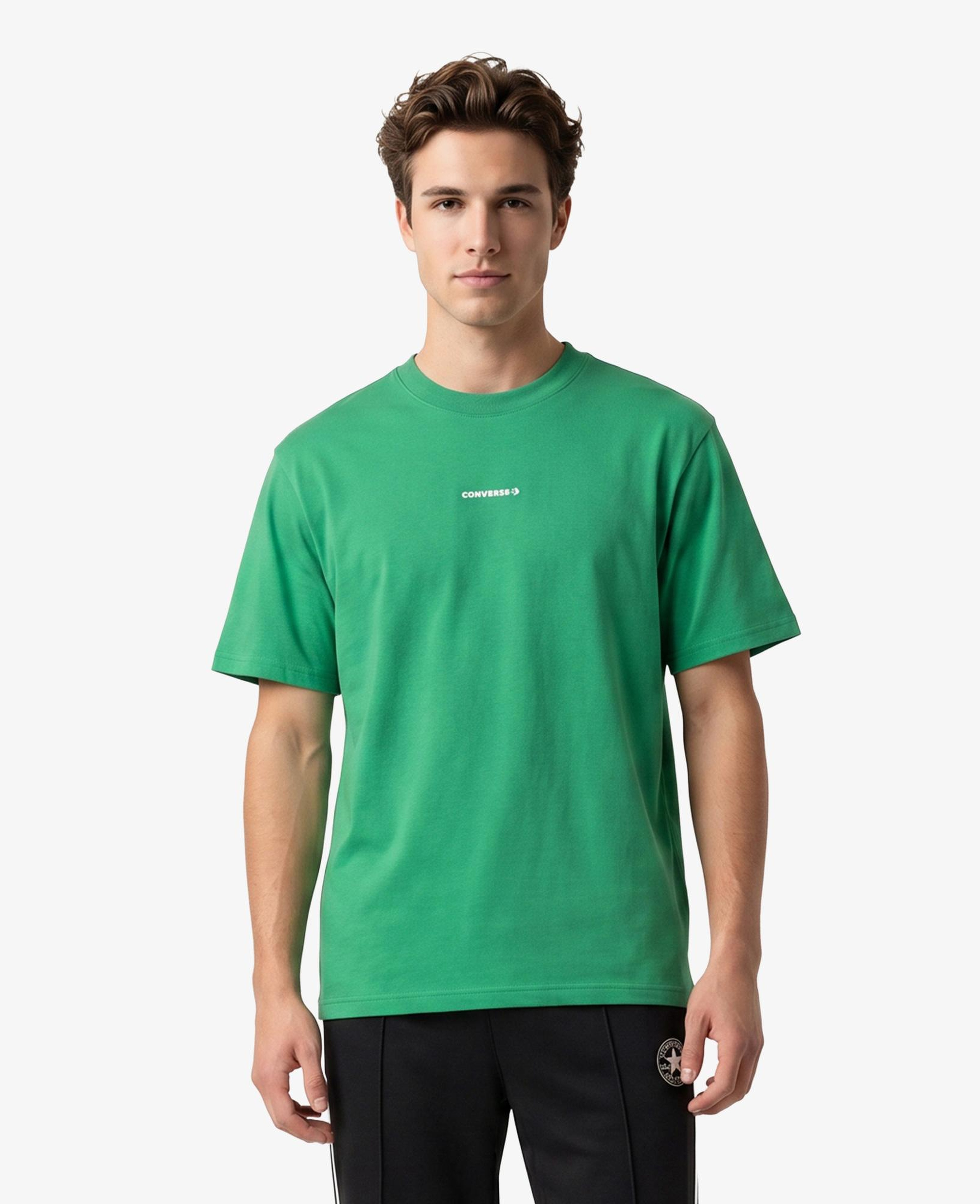 Converse Erkek Yeşil Grafik Baskılı T-Shirt