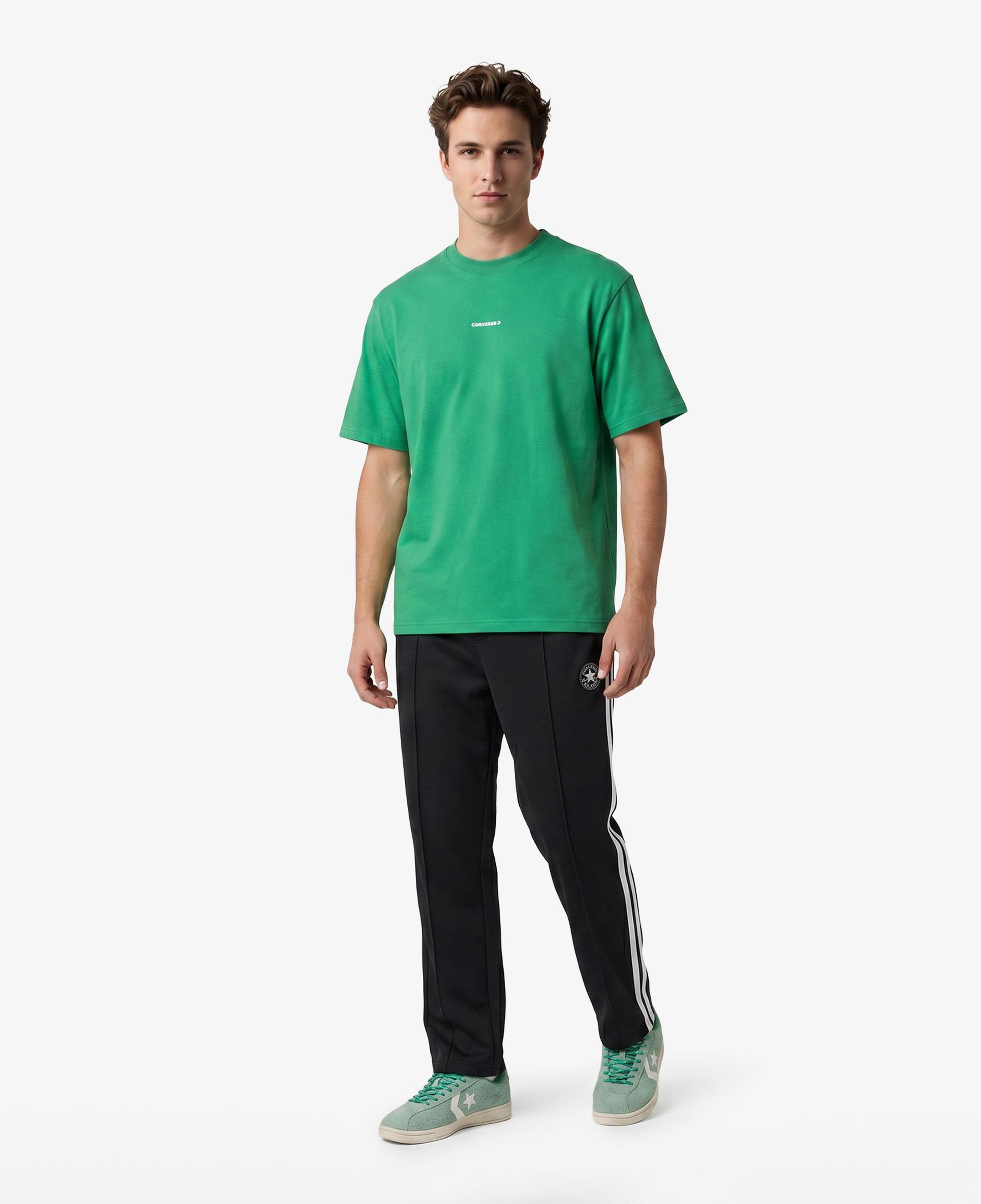 Converse Erkek Yeşil Grafik Baskılı T-Shirt