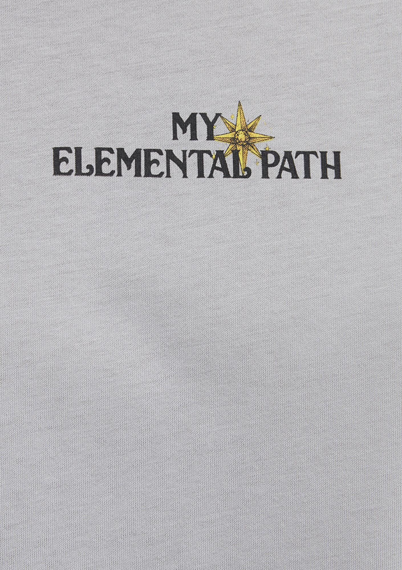 Mavi Gri Tişört Boxy Fit 1614128-70075