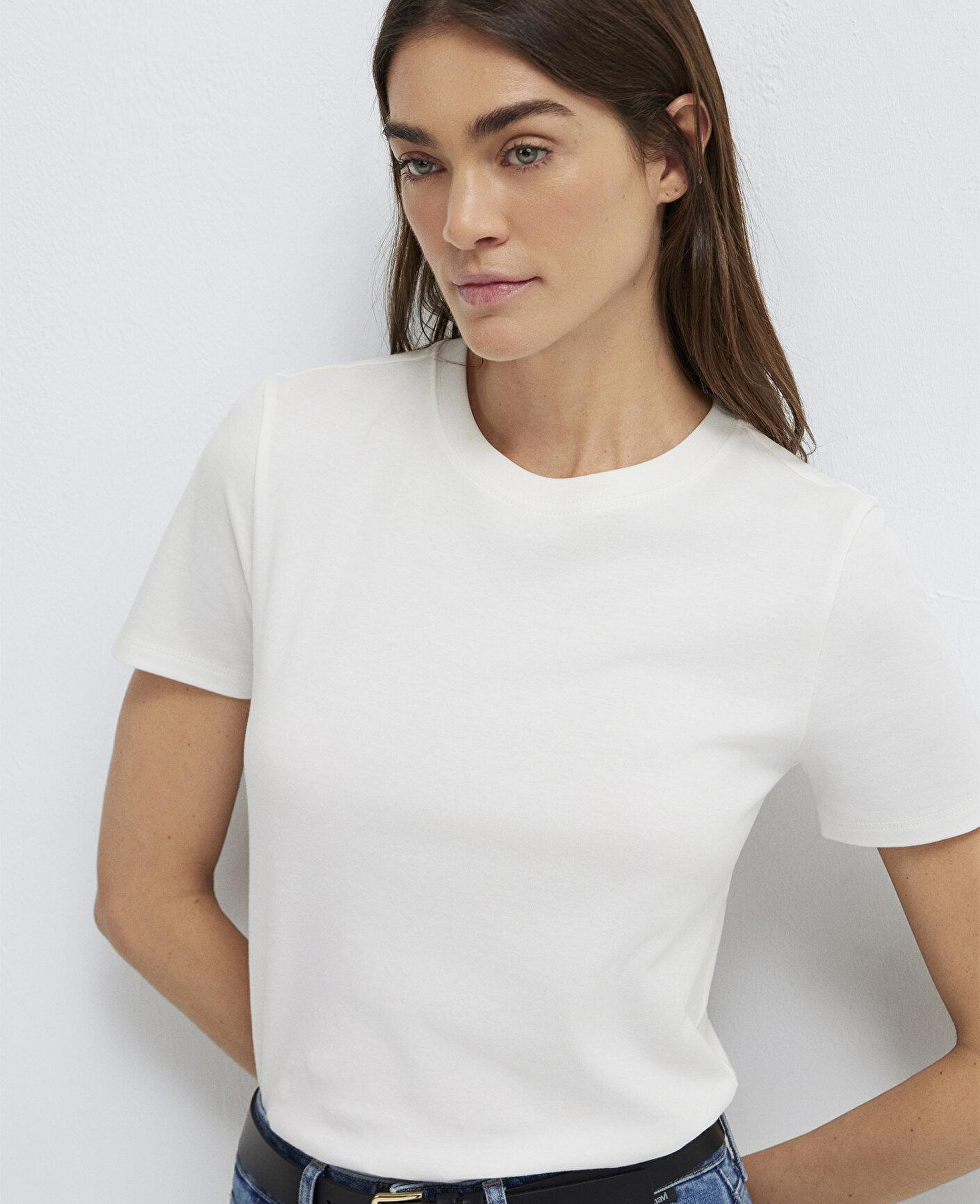 Mavi Ekru Tişört Slim Fit / Dar Kesim 1614181-70057