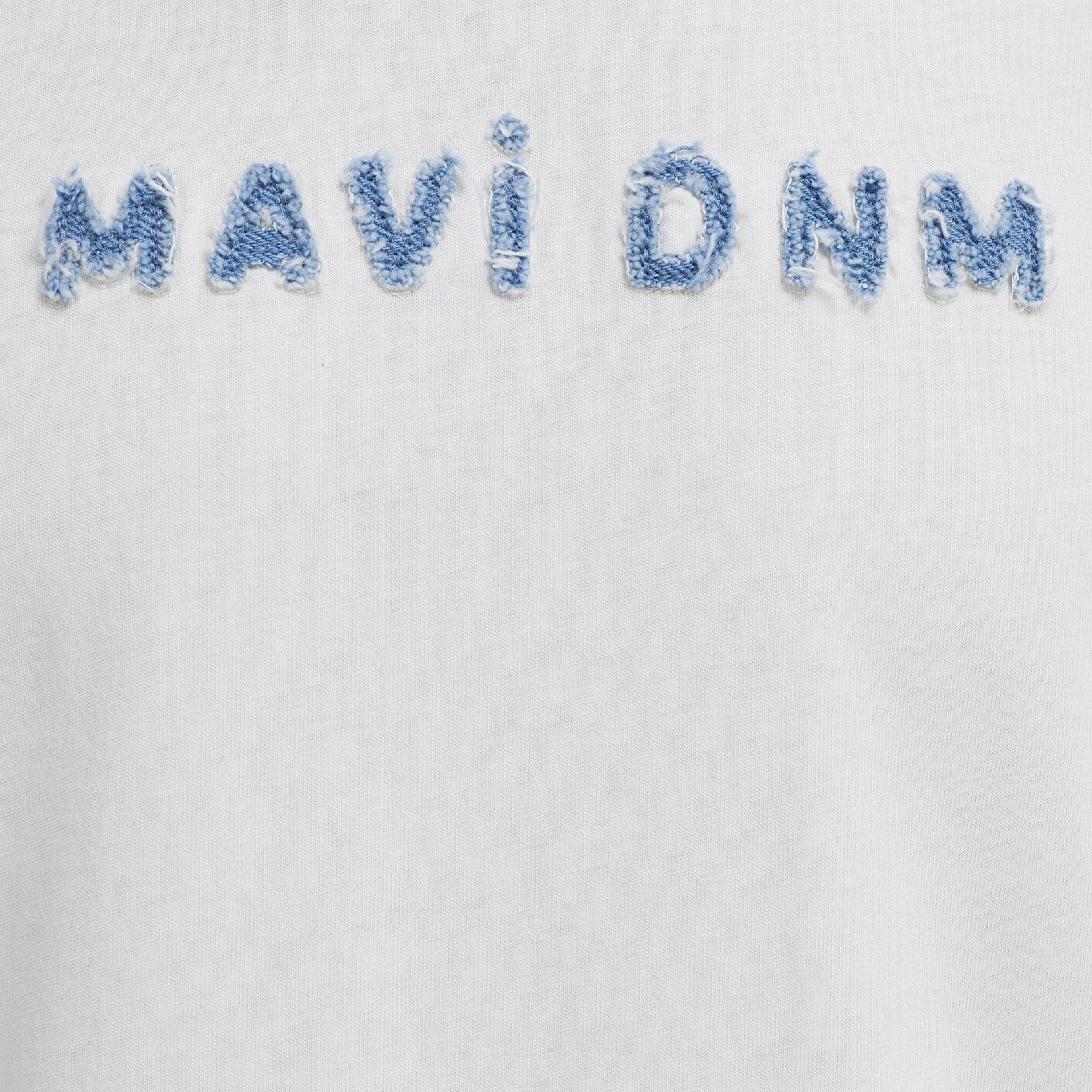 Mavi Mavi DNM Ekru Tişört Loose Fit / Bol Rahat Kesim 0613604-70057