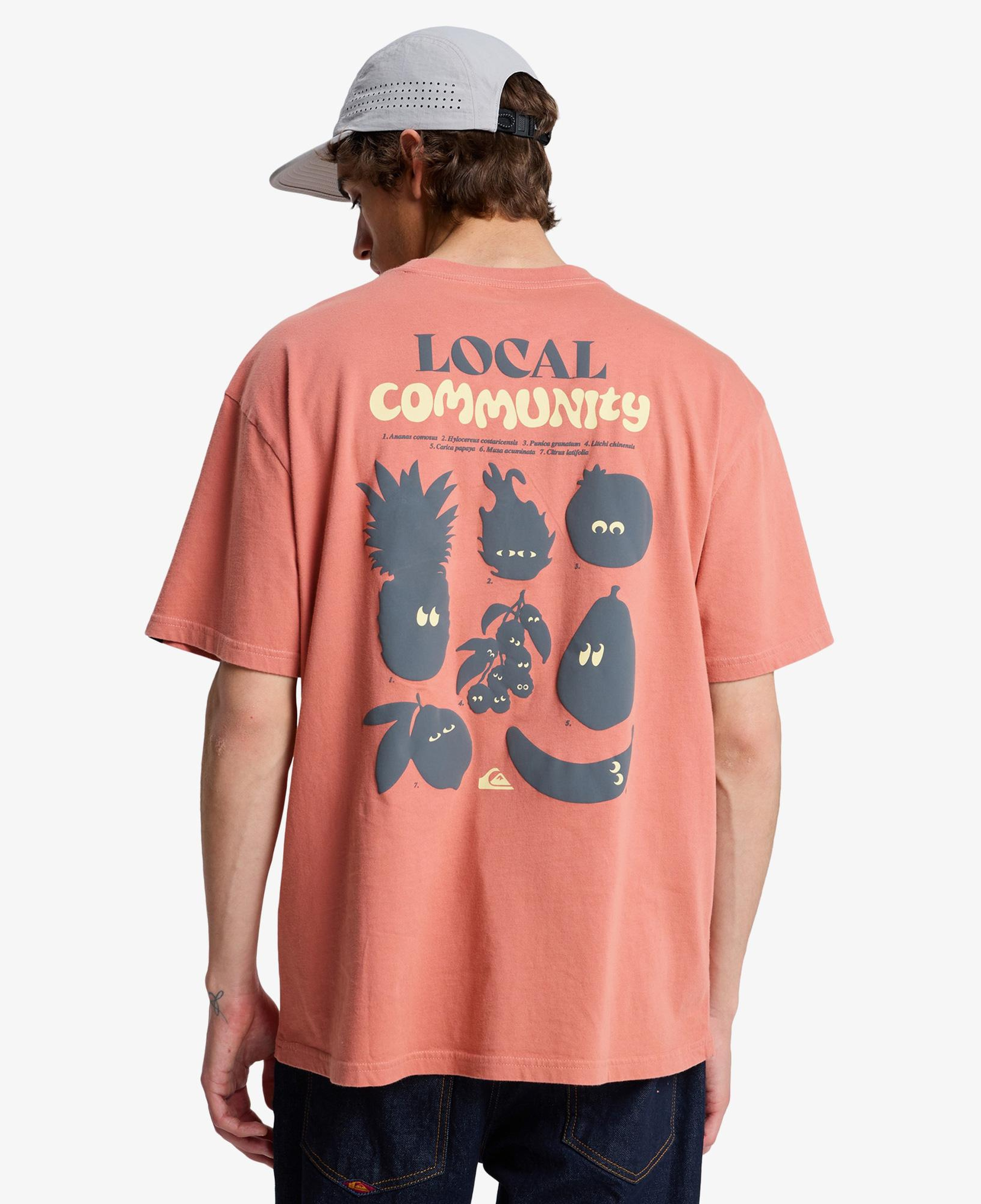 Quiksilver Fruits Tide Erkek Pembe T-Shirt