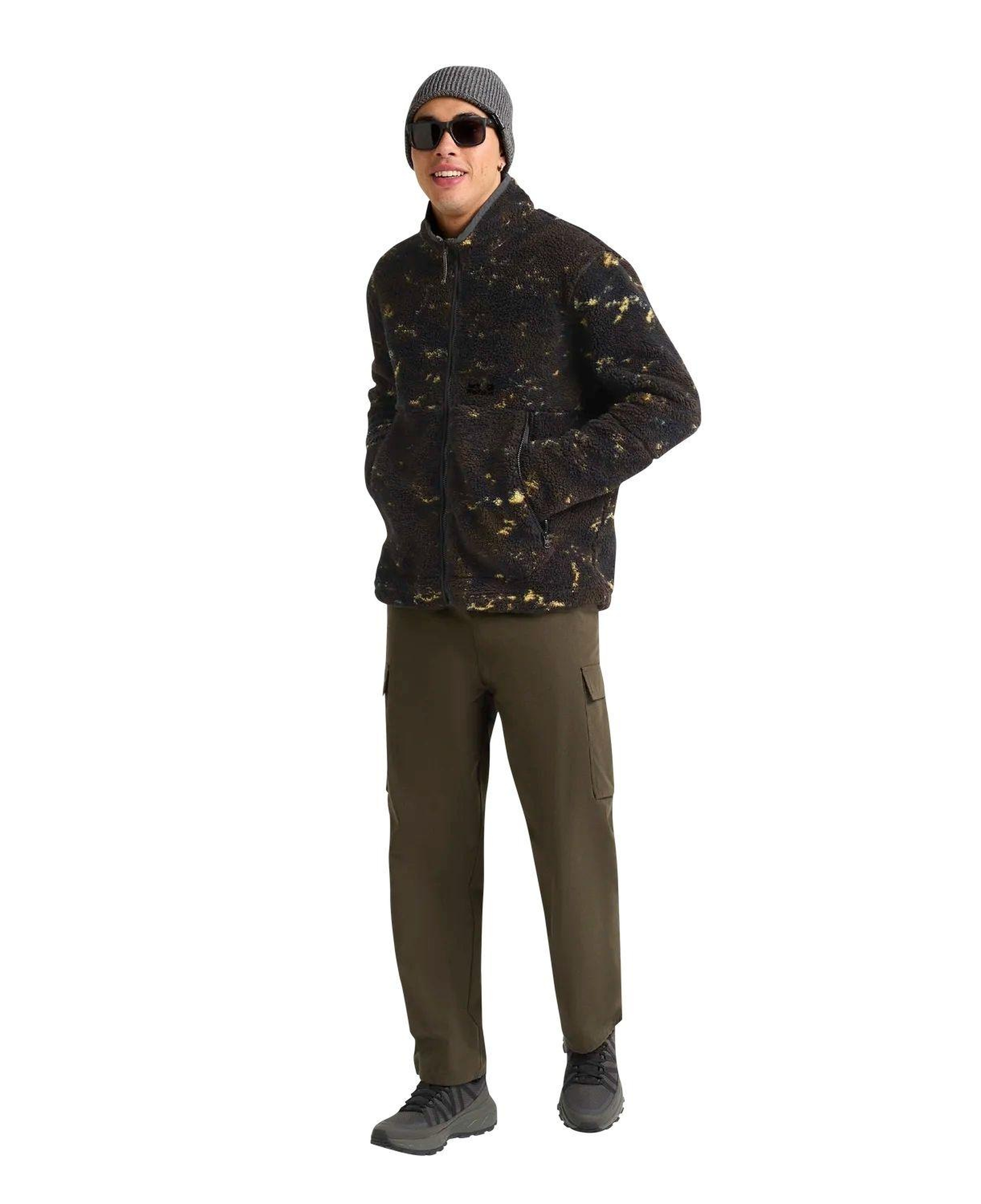 Jack Wolfskin Stone Lite Aop Erkek Siyah Outdoor Ceketi