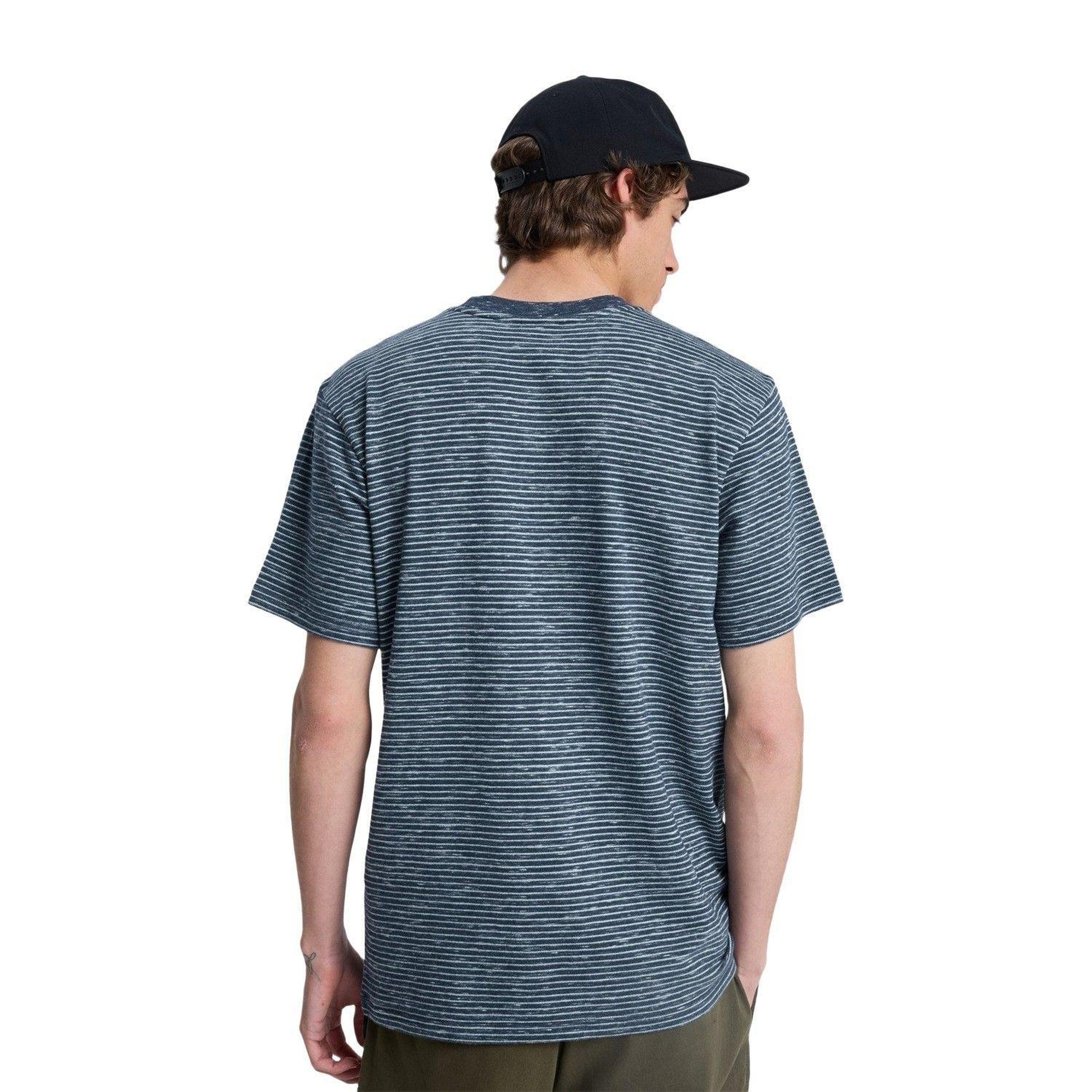Quiksilver Lopaz Striped Erkek Mavi Tişört