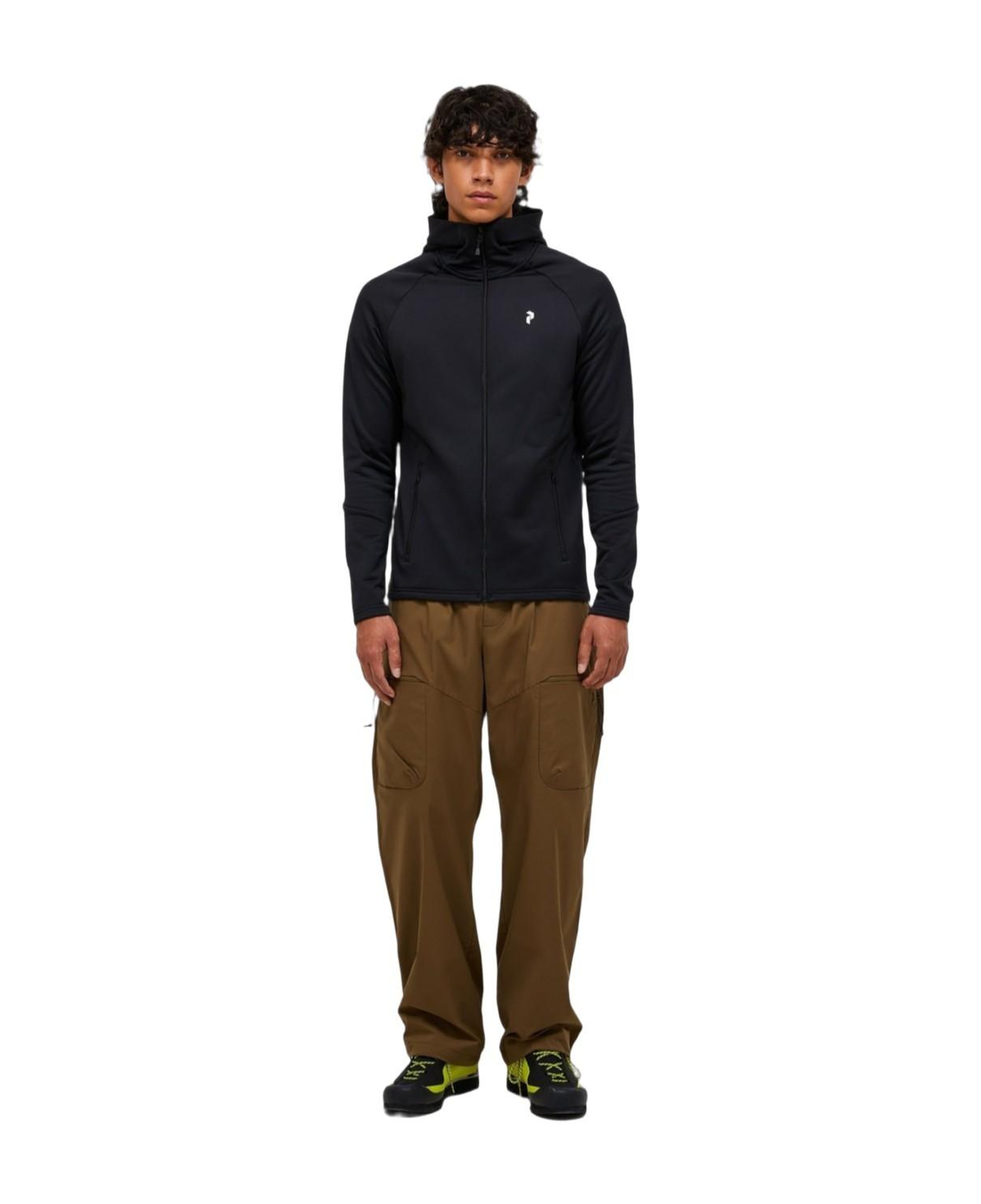 Peak Performance Rider Essentials Zip Hood Erkek Siyah Fleece