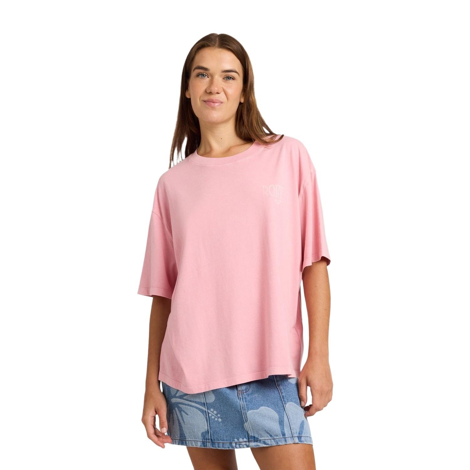 Roxy Talloversize Wa Kadın Pembe Tişört