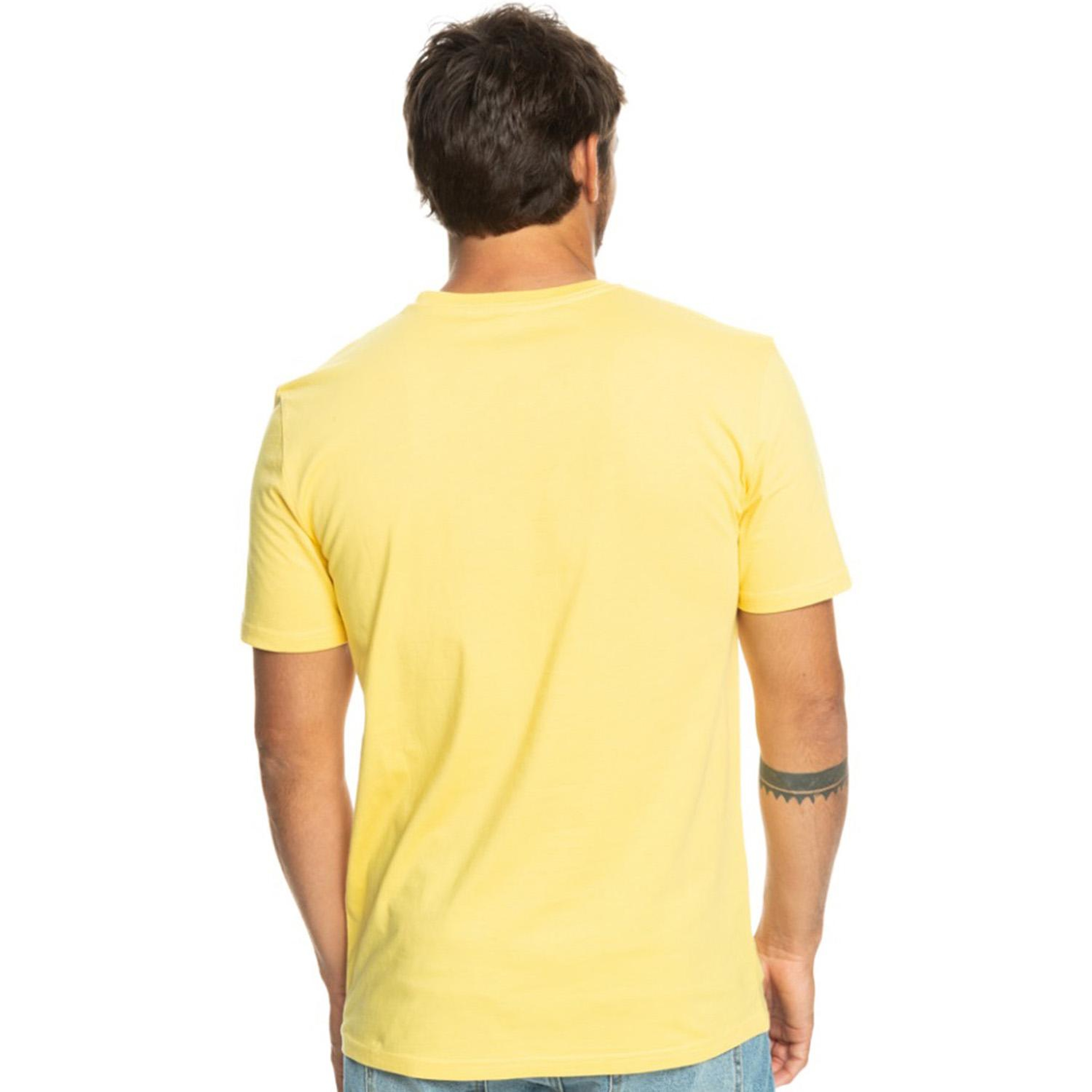 Quiksilver Sunsetwave Erkek Sarı Tişört