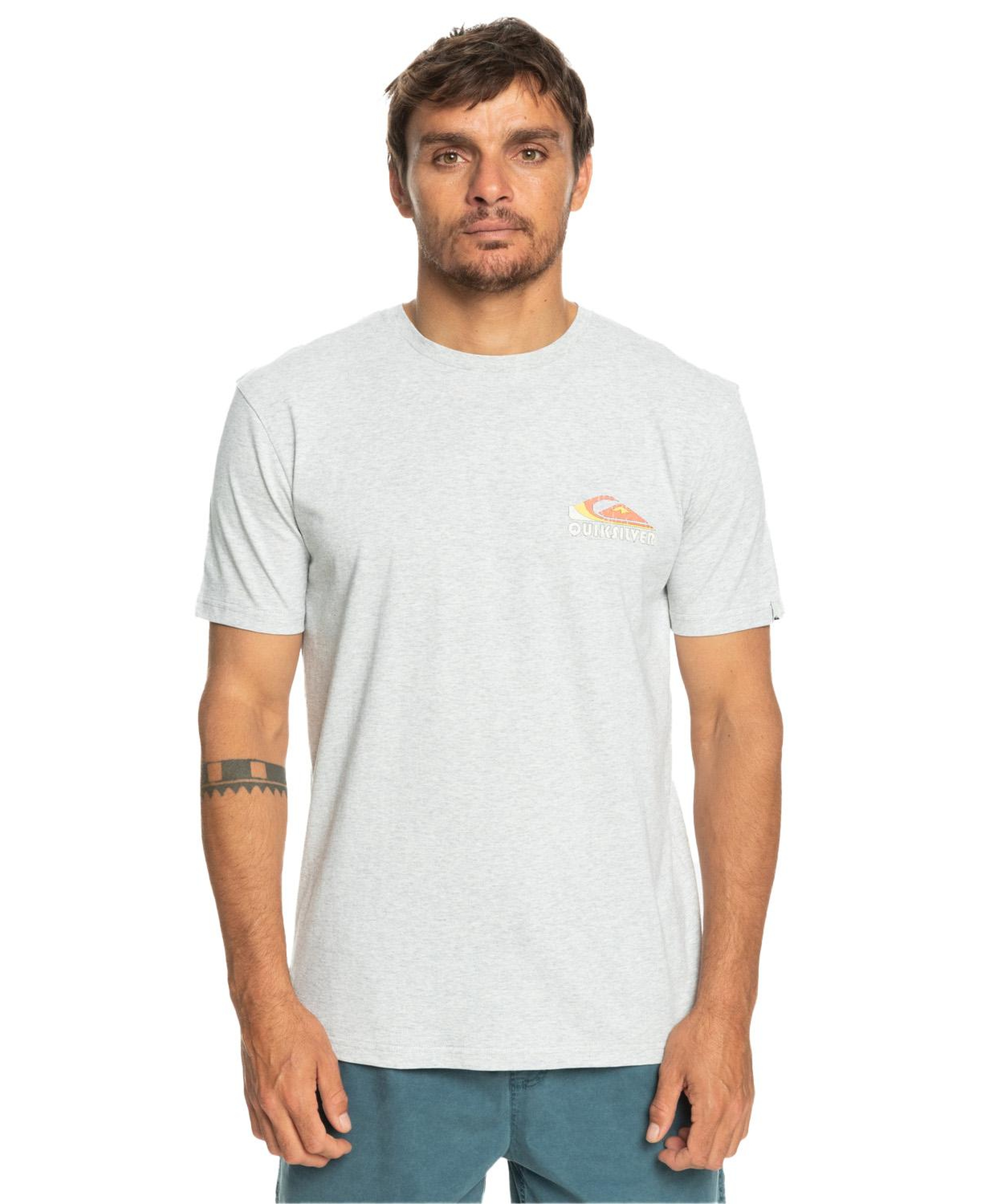 Quiksilver Sunburntdays Erkek Gri Tişört