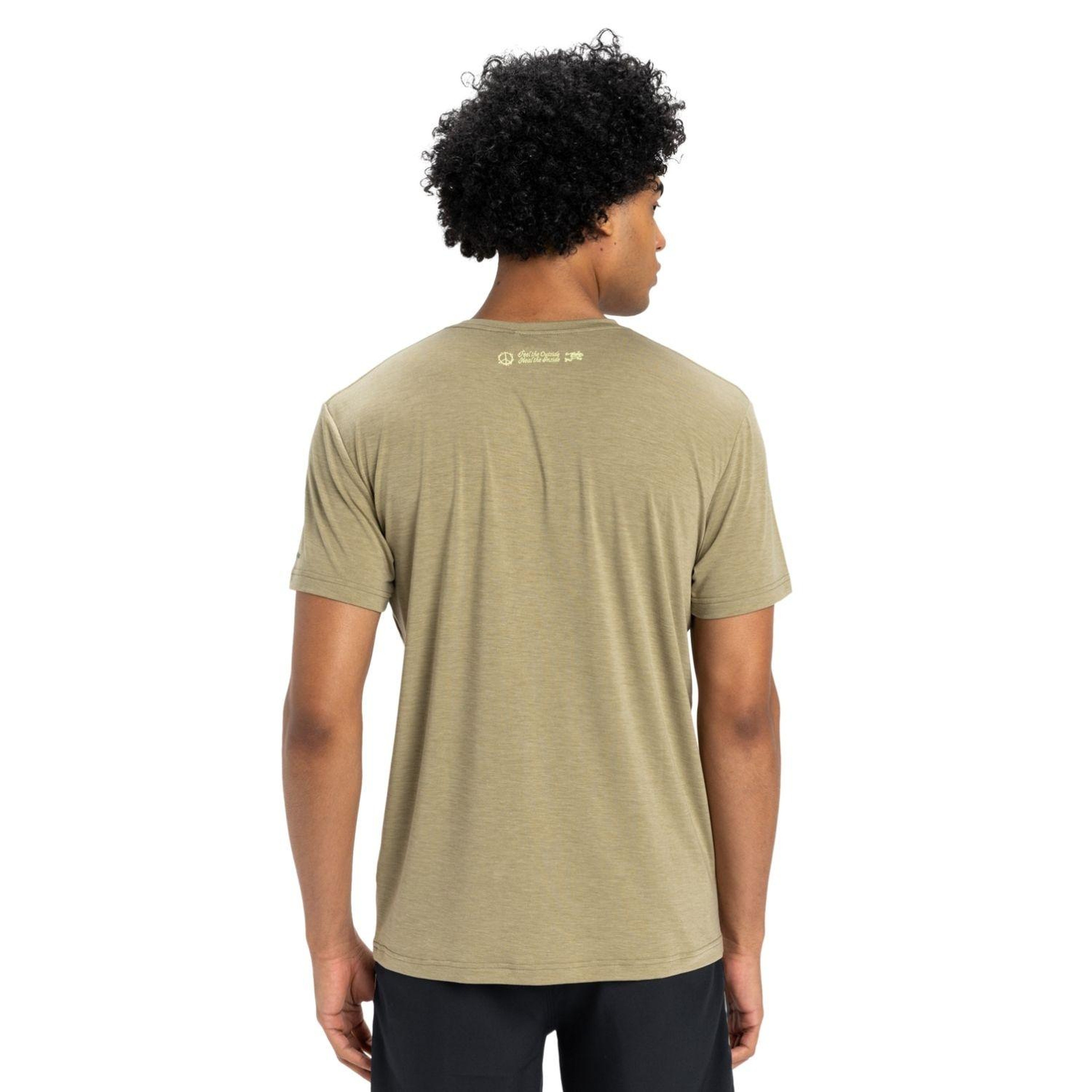 Quiksilver Coastal Run Erkek Yeşil Tişört