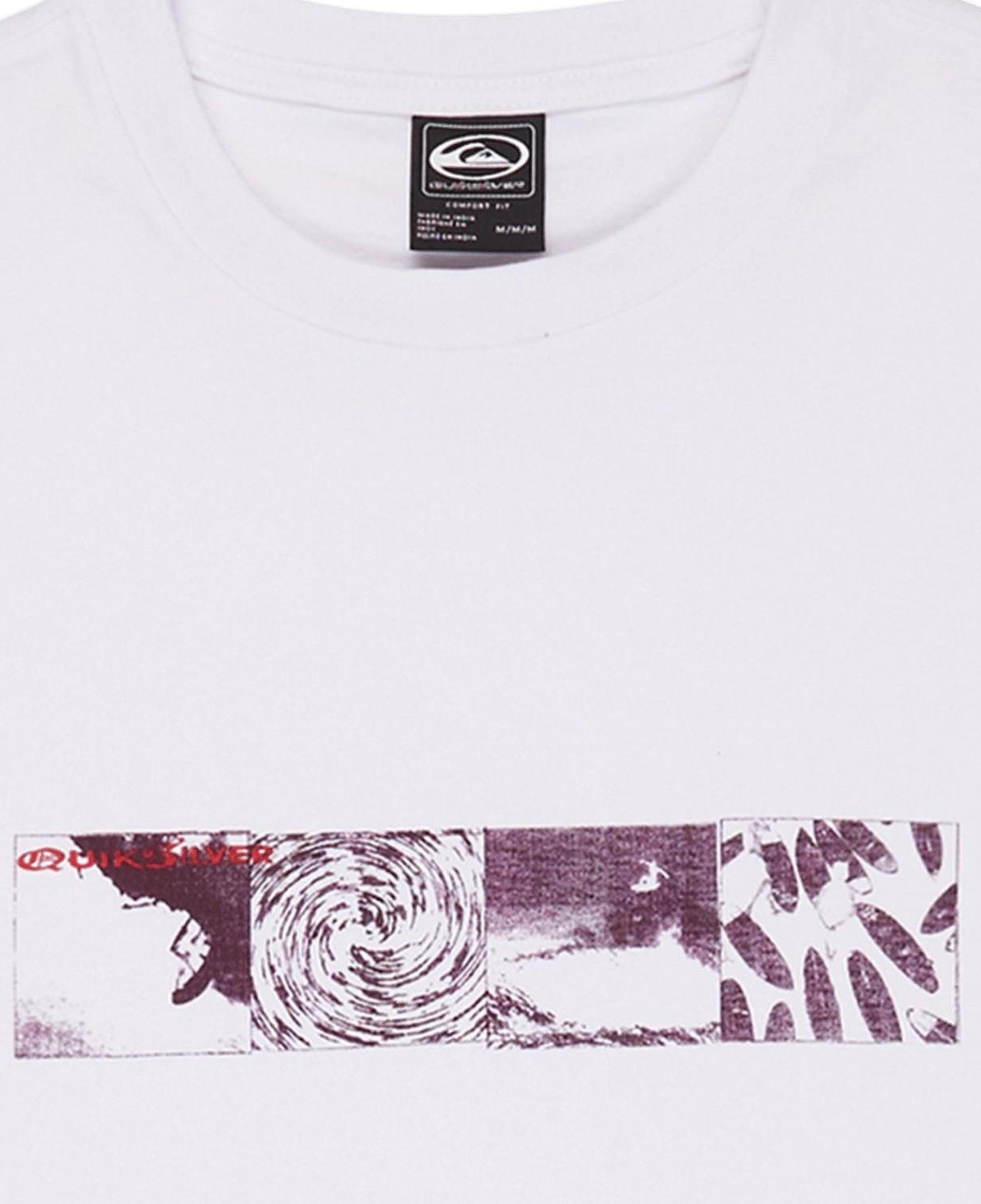 Quiksilver Mercury Vortex Erkek Beyaz Tişört
