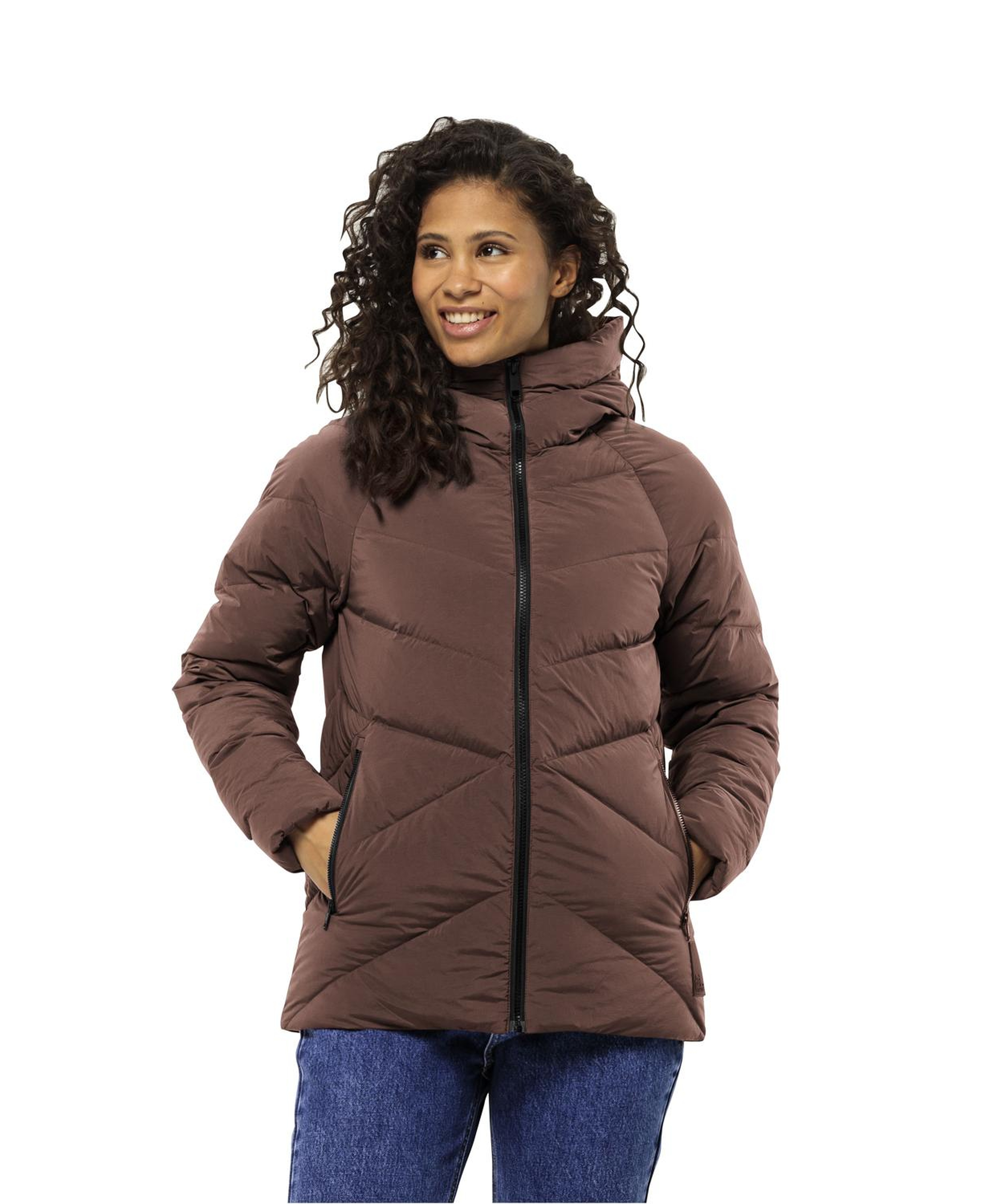 Jack Wolfskin Marienplatz Kadın Kahverengi Outdoor Ceketi