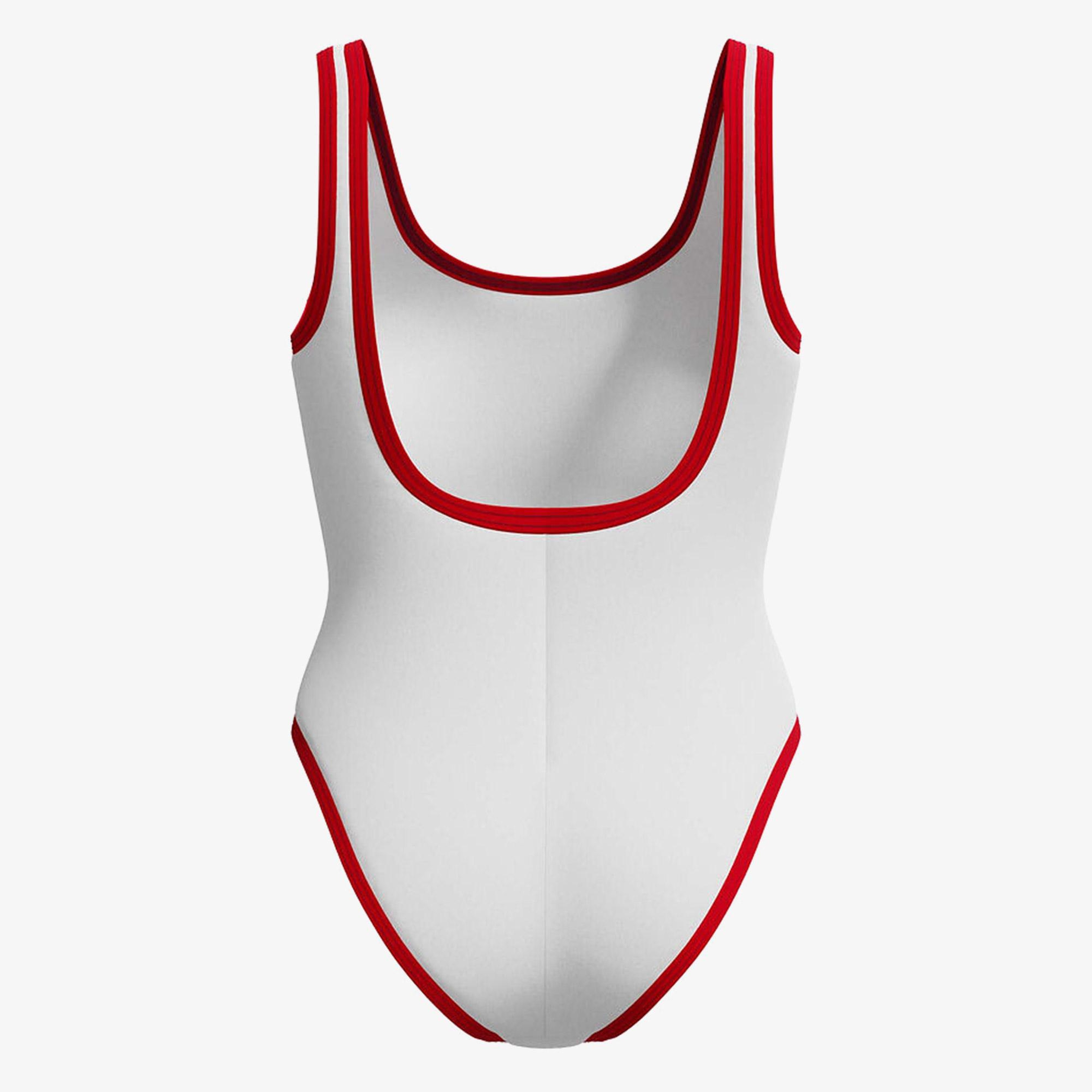 Speedo  Solid Bound Kadın Beyaz Mayo