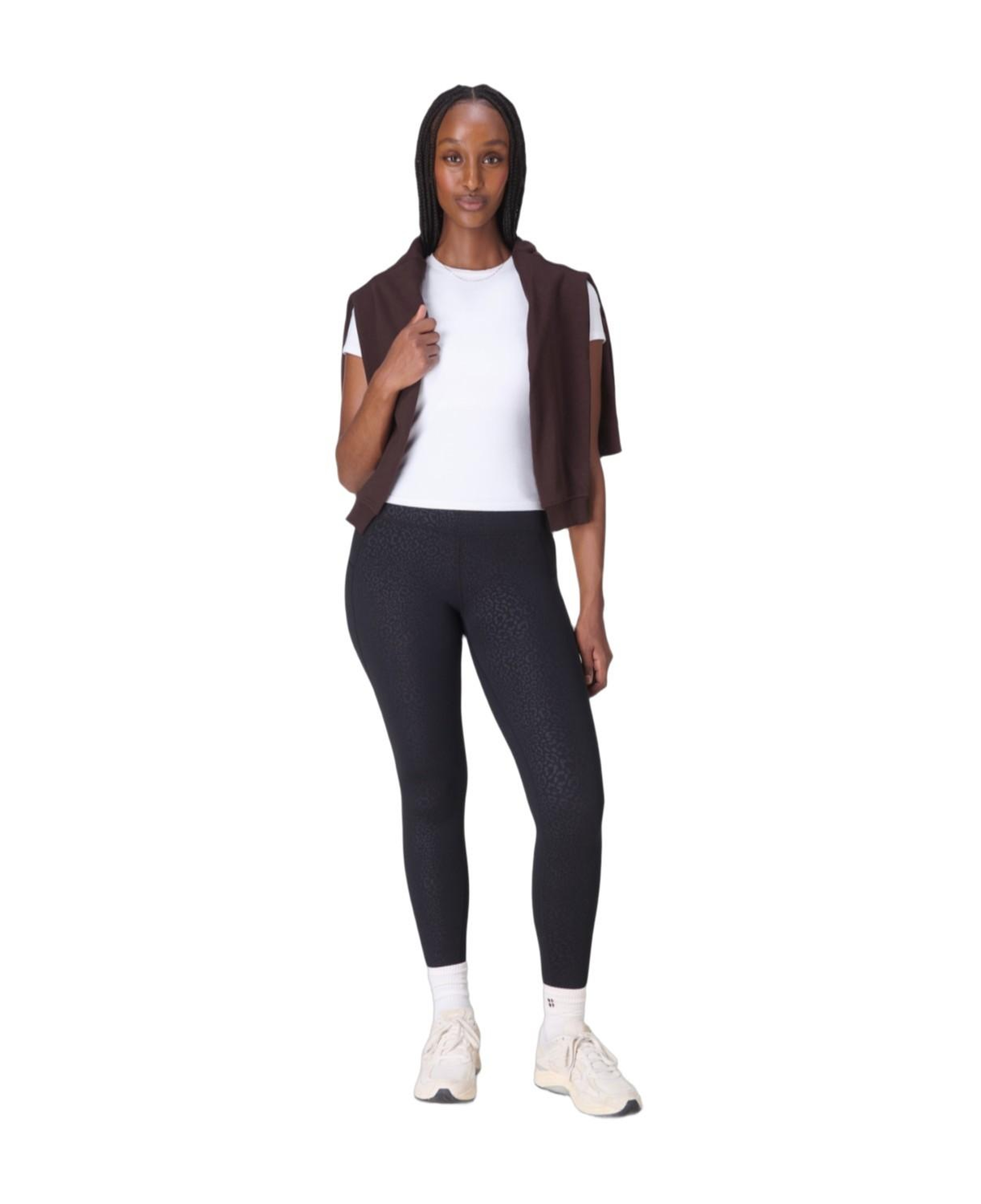 Sweaty Betty All Day Leggings Emboss Kadın Siyah Tayt