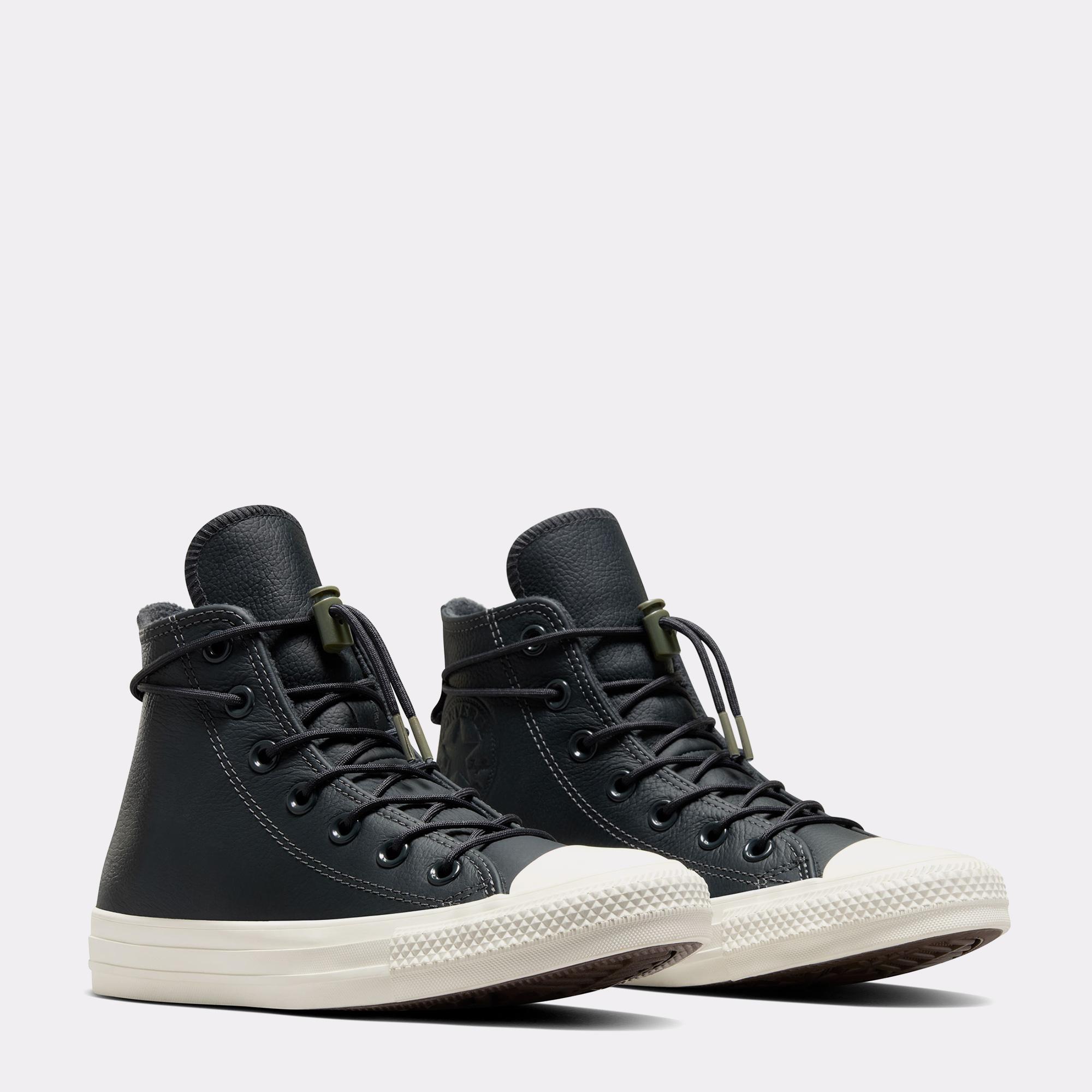 Converse Chuck Taylor All Star Unisex Siyah Deri Bot