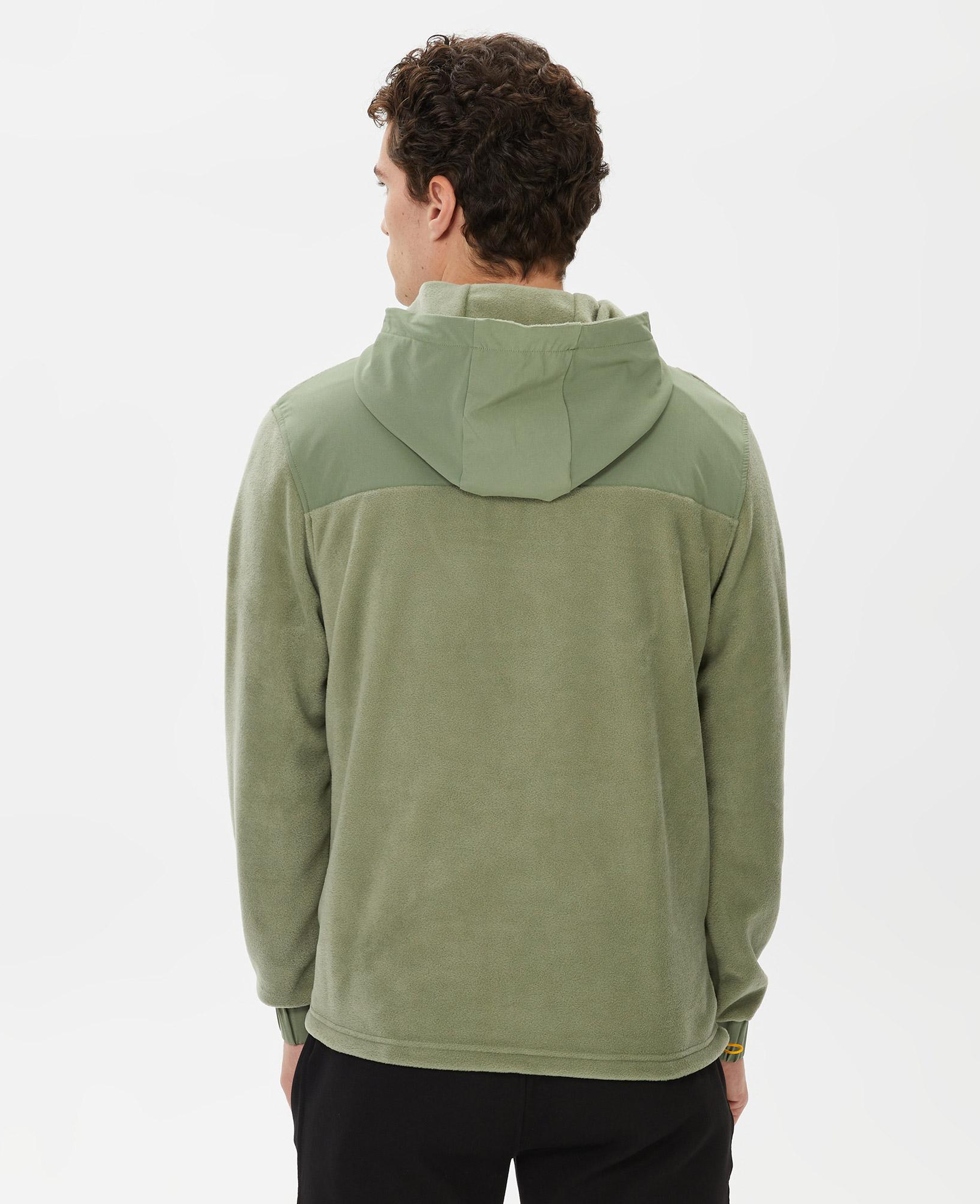 Nautica Erkek Yeşil Standart Fit Kapüşonlu Sweatshirt