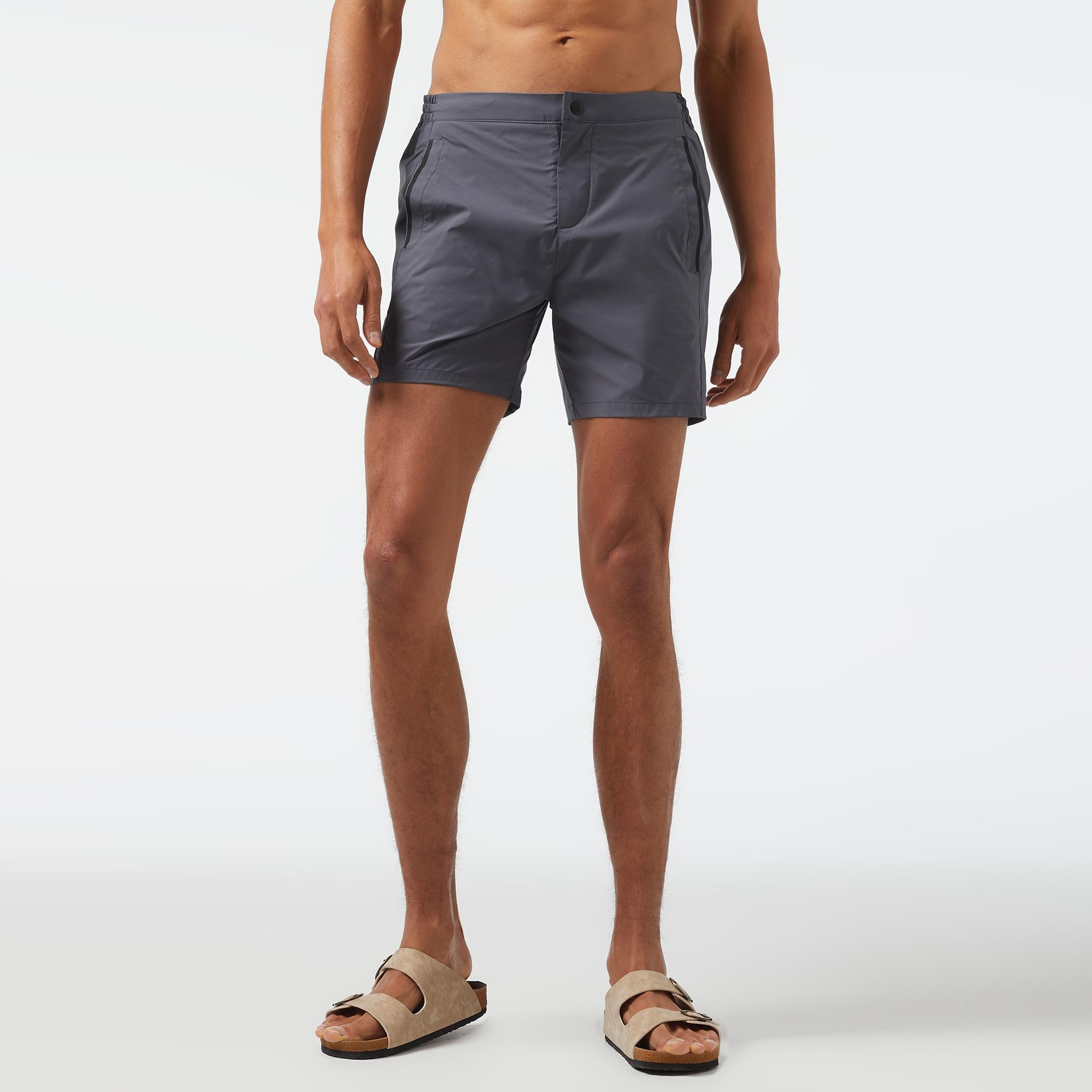 Nautica Erkek Gri Classic Fit Şort