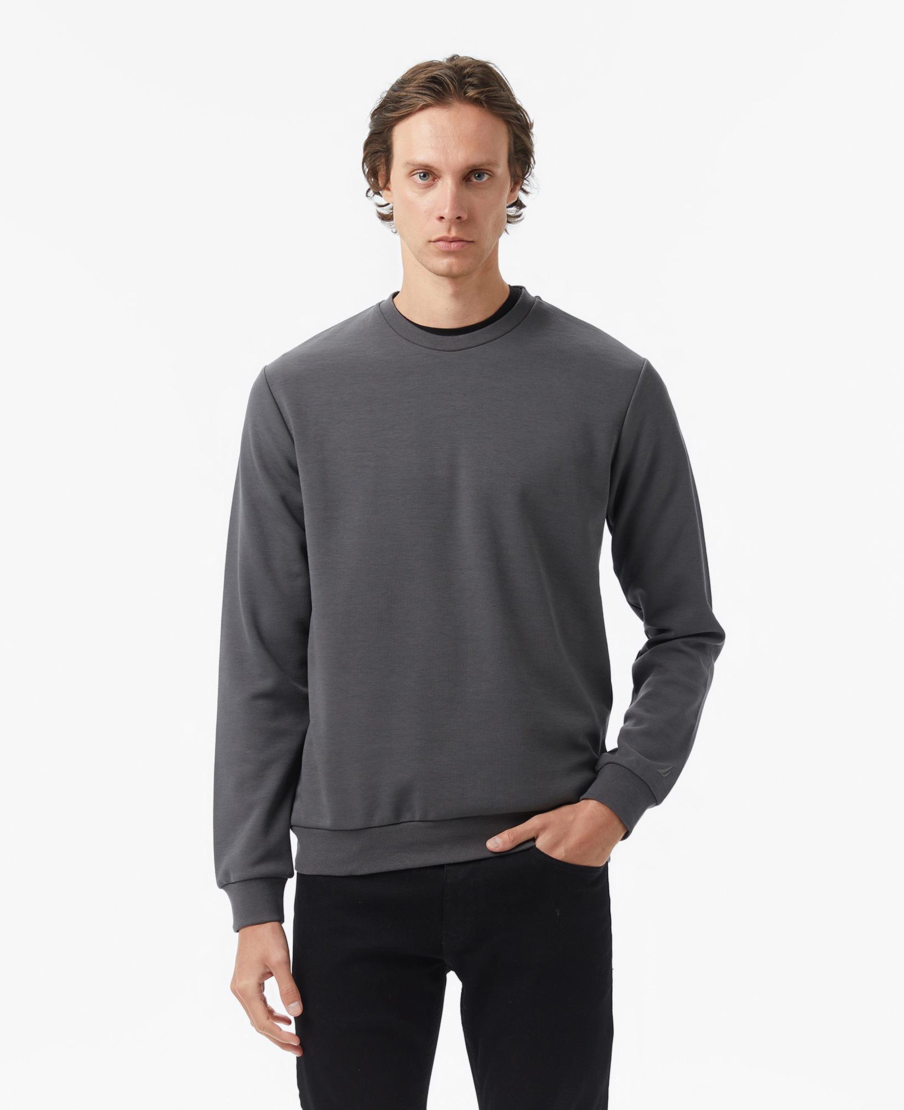 Nautica Erkek Gri Classic Fit Sweatshirt