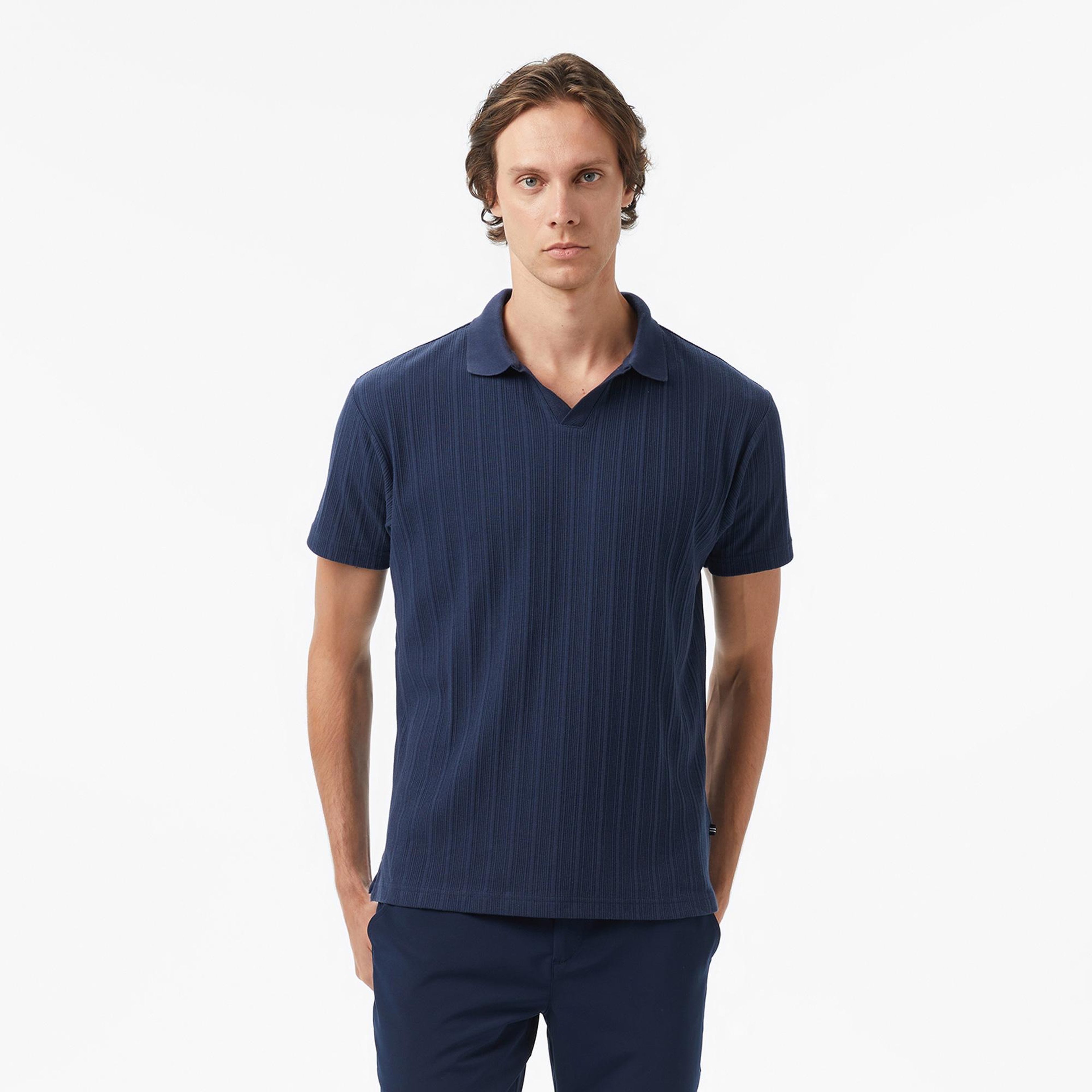 Nautica Erkek Lacivert Classic Fit Polo Yaka T-Shirt