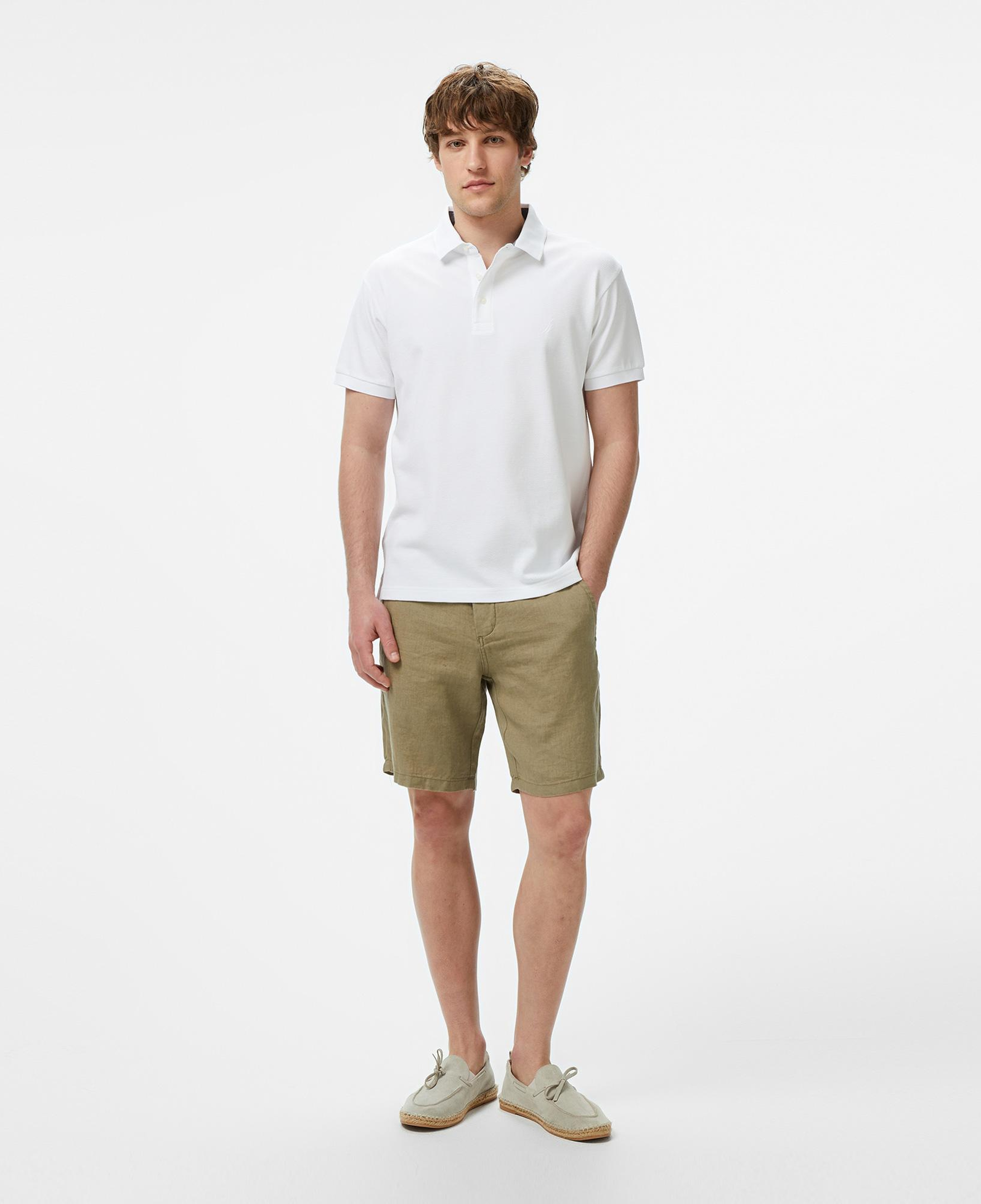Nautica Erkek Beyaz Classic Fit Polo Yaka T-Shirt