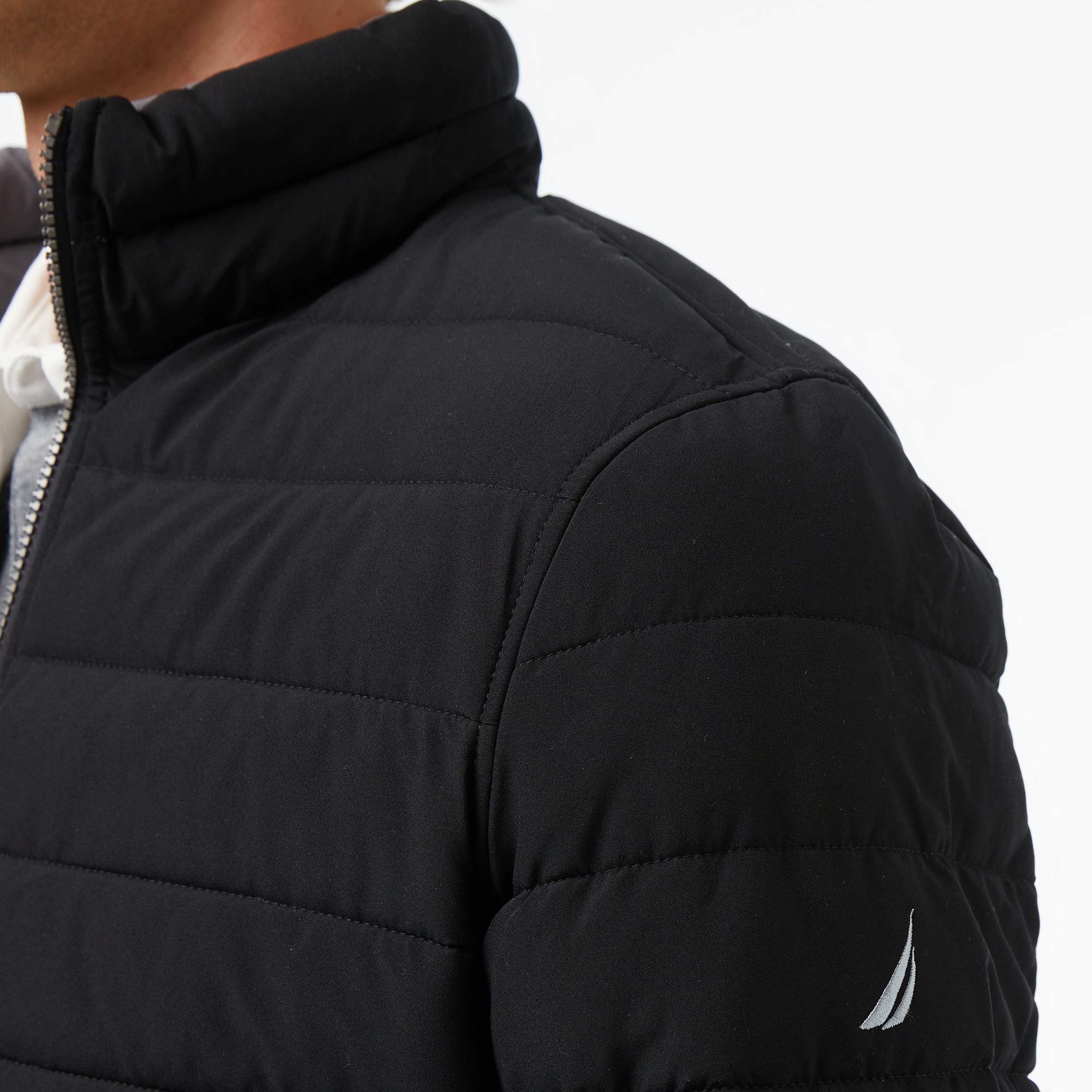 Nautica Erkek Siyah Regular Fit Çift Taraflı Mont