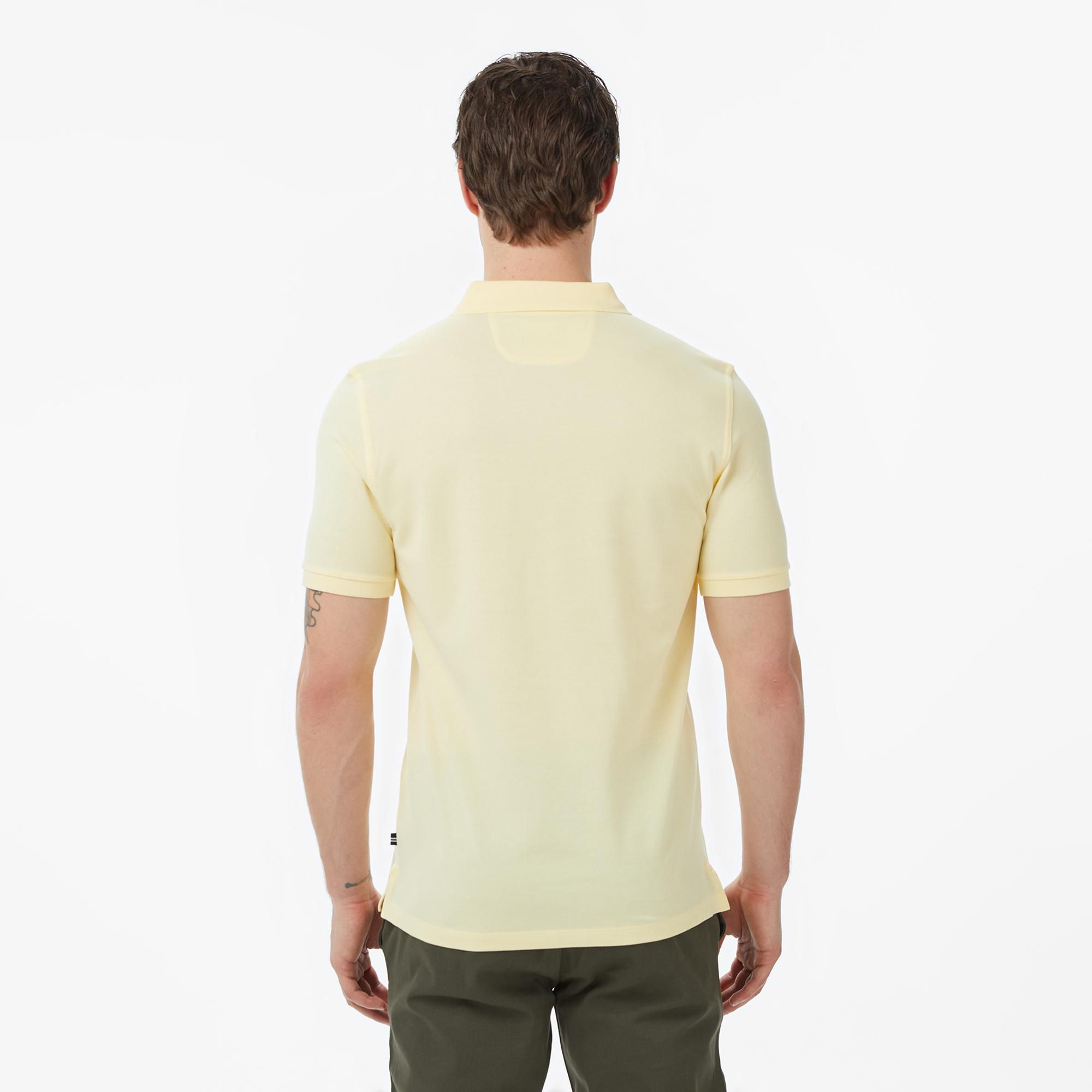 Nautica Erkek Sarı Regular Fit Polo Yaka T-Shirt