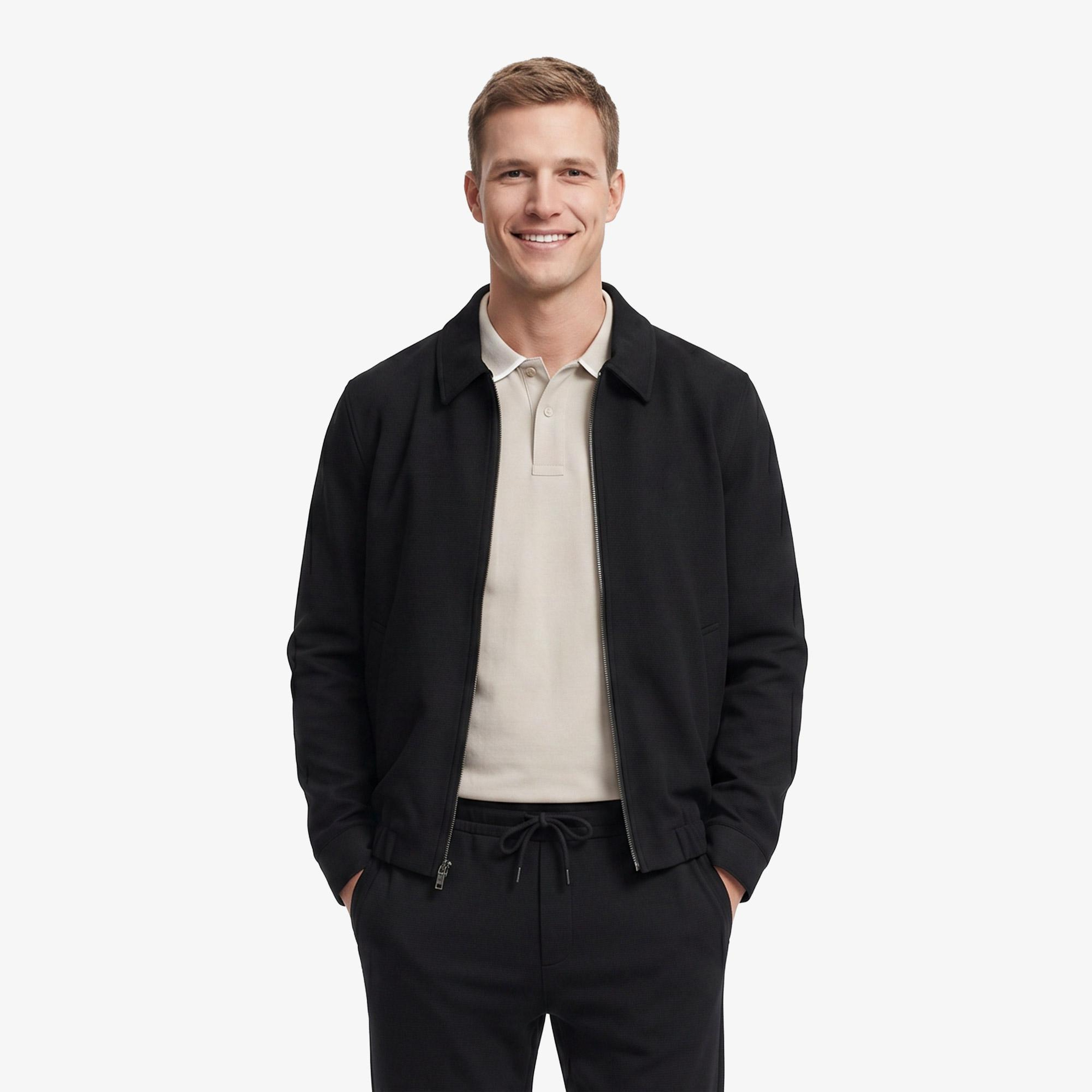 Nautica Erkek Siyah Regular Fit Ceket