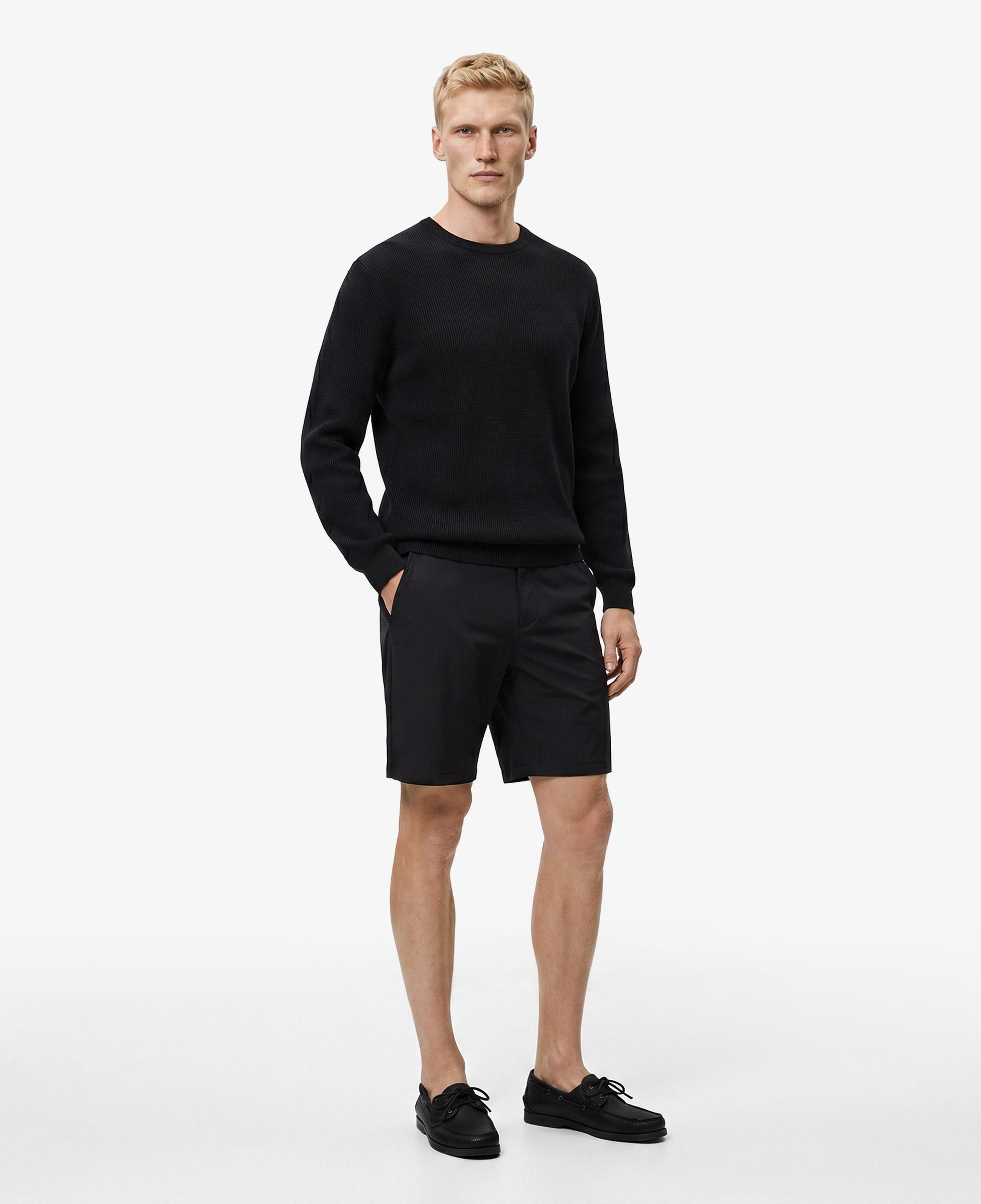 Nautica Erkek Siyah Regular Fit Su İtici Şort