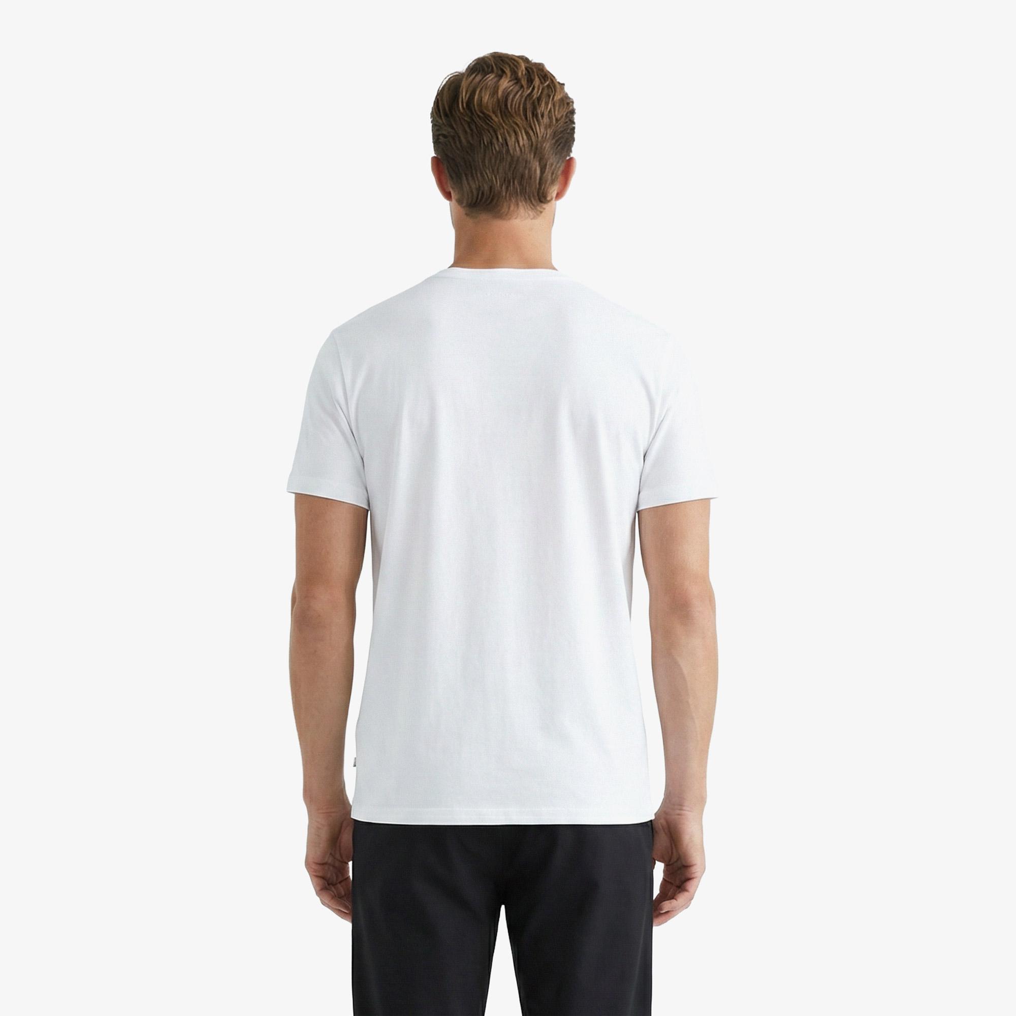 Nautica Erkek Beyaz Regular Fit T-Shirt
