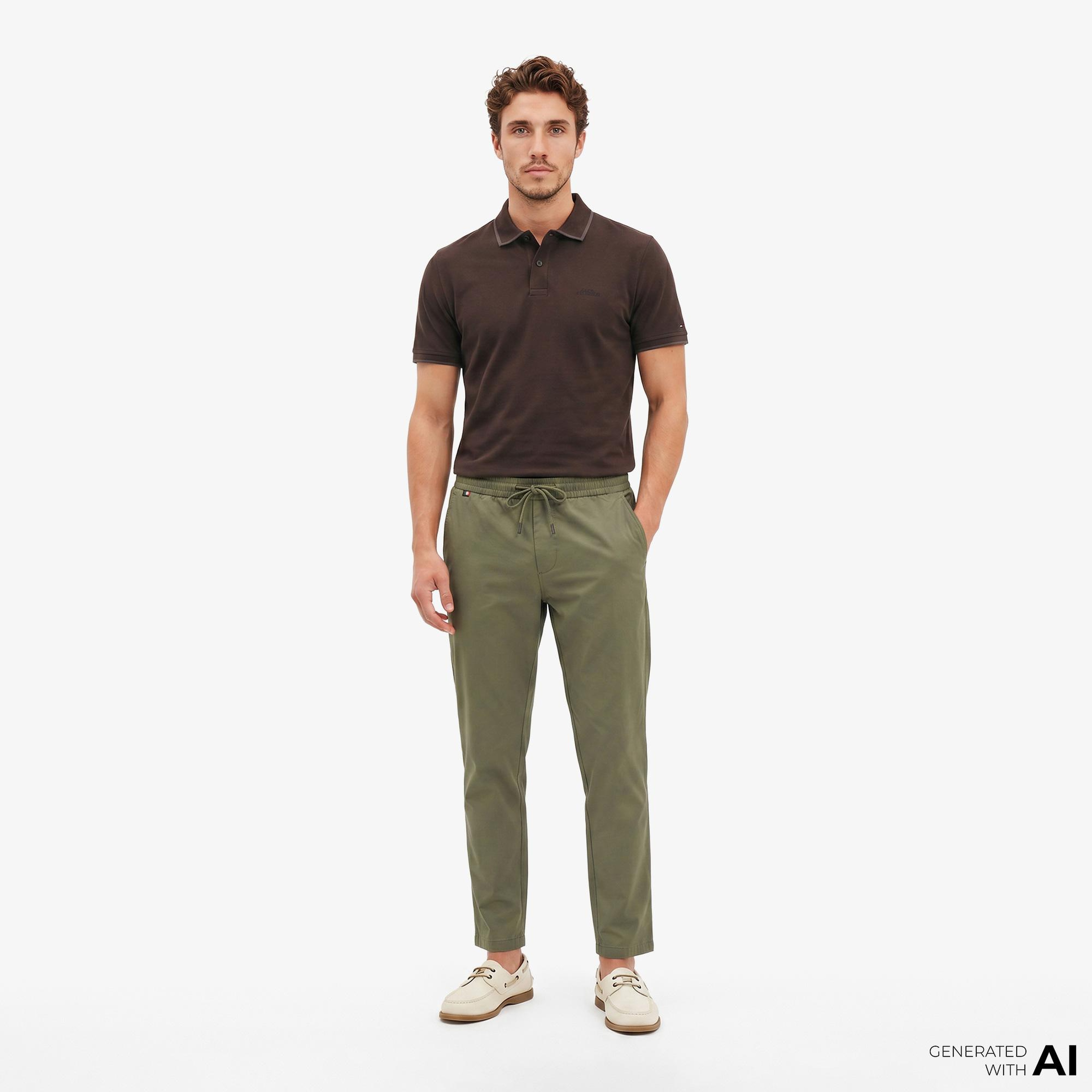 Tommy Hilfiger Seasonal Quality Erkek Yeşil Pantolon