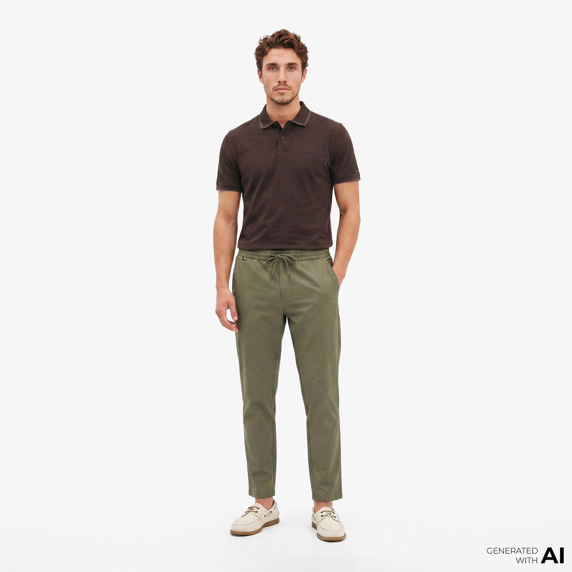 Tommy Hilfiger Seasonal Quality Erkek Yeşil Pantolon
