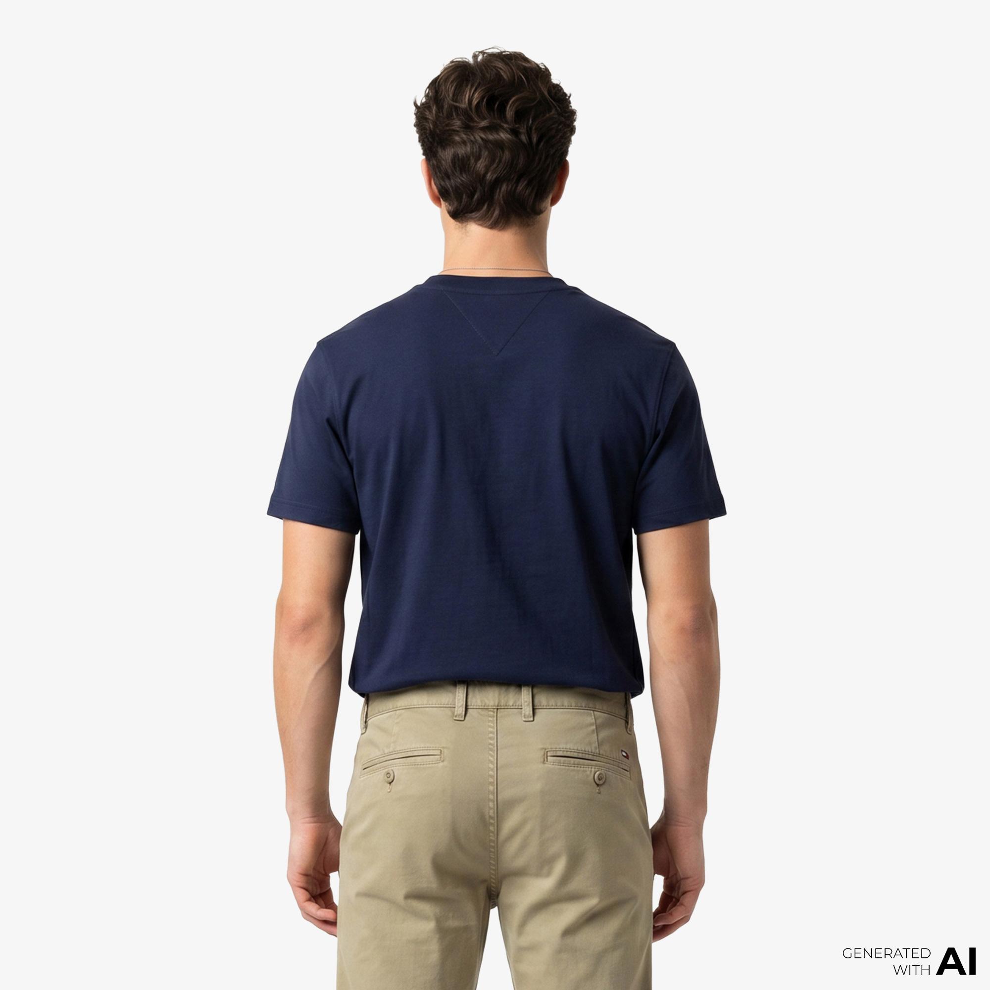 Tommy Hilfiger Swimshop Erkek Lacivert T-Shirt