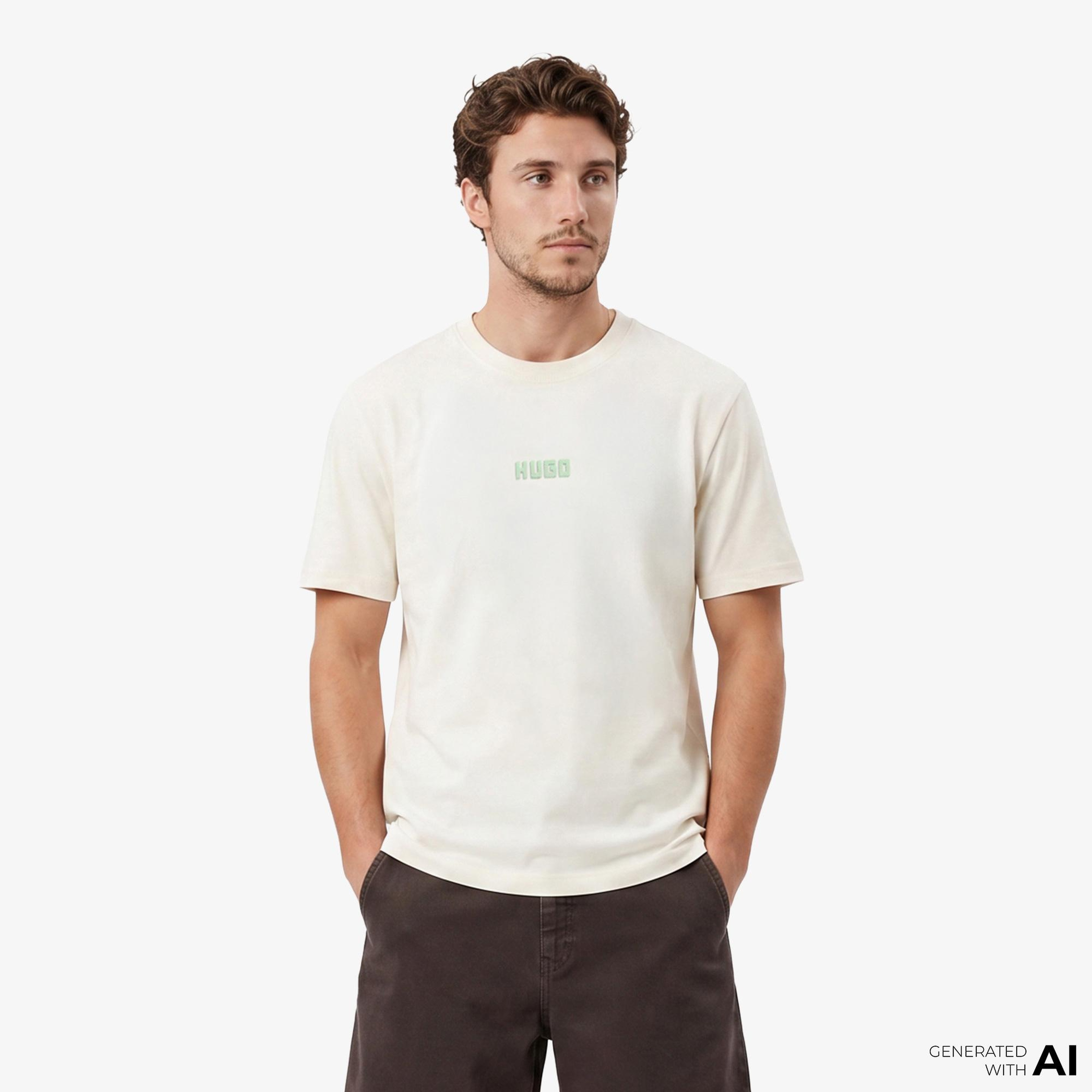 Hugo Erkek Beyaz T-Shirt