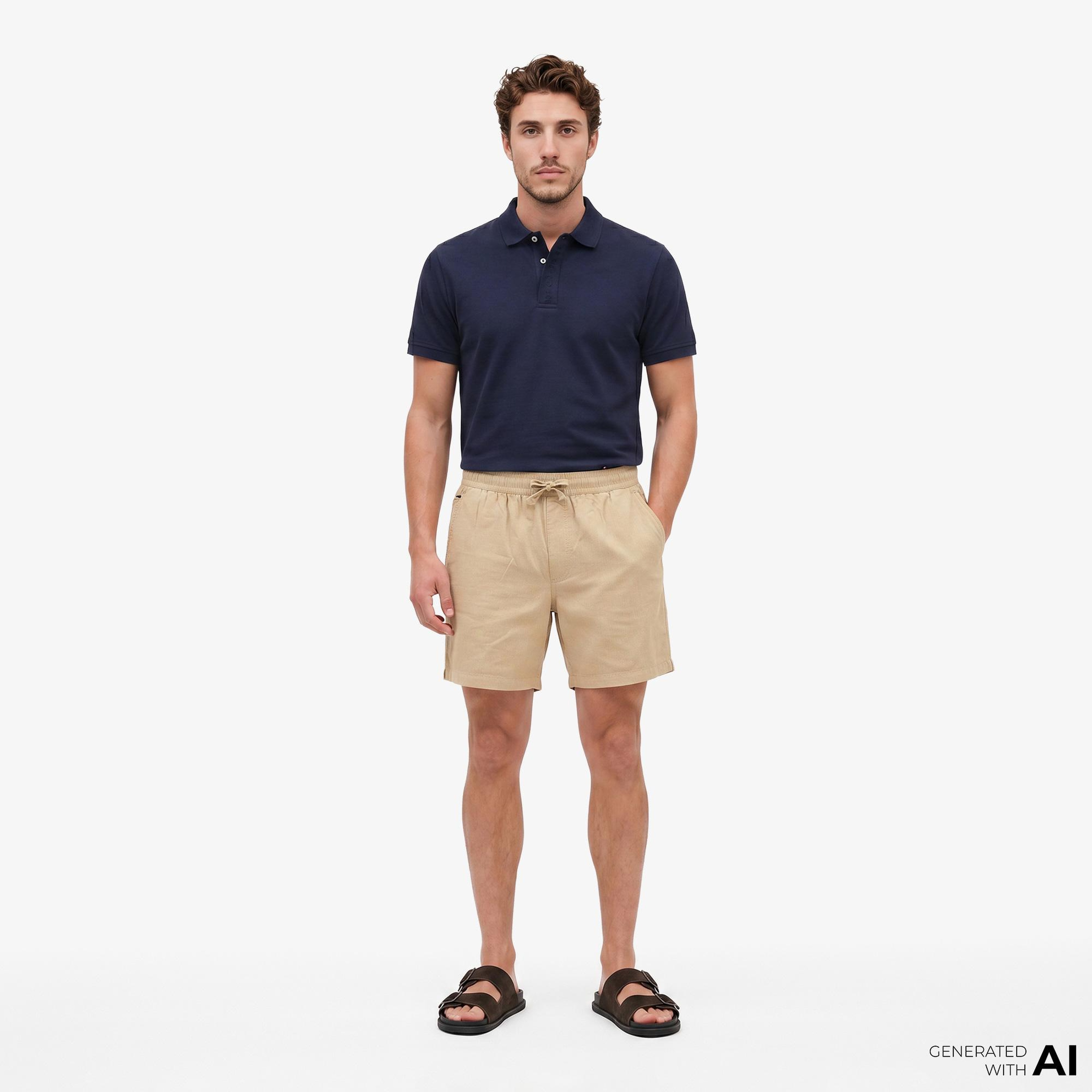 Tommy Hilfiger Beach Erkek Bej Şort