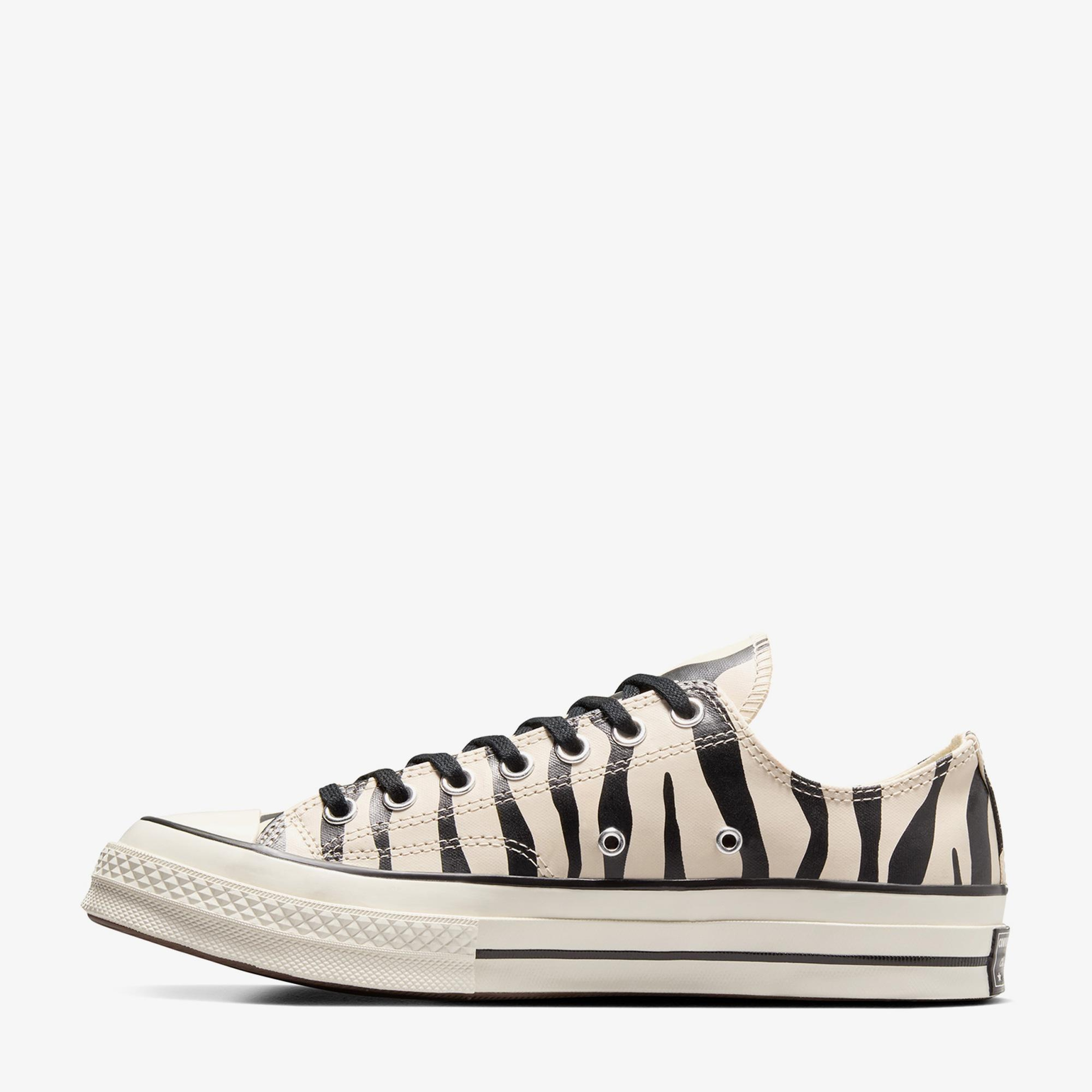 Converse Chuck 70 Zebra Print Unisex Bej Sneaker