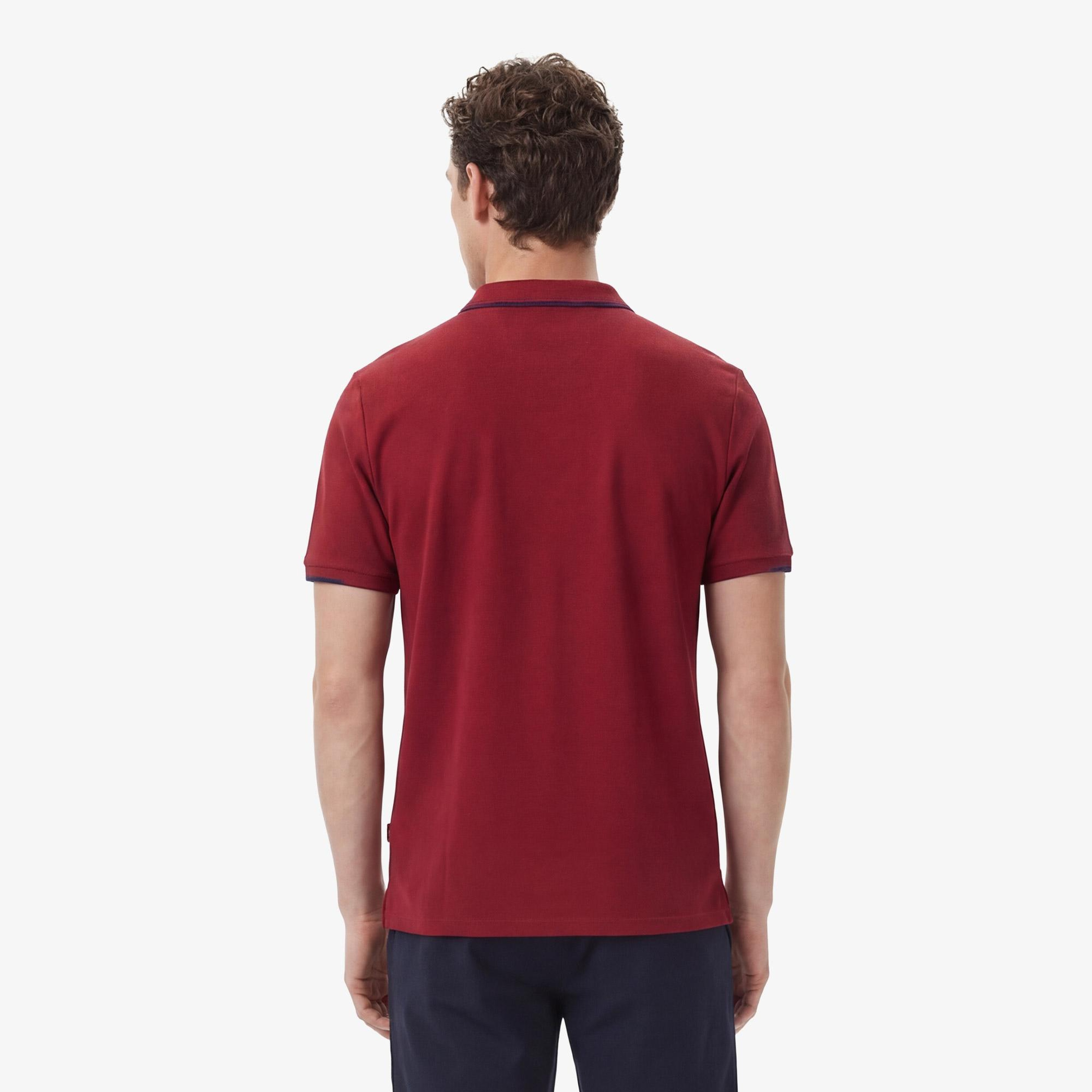 Nautica Erkek Bordo Regular Fit Polo Yaka T-Shirt