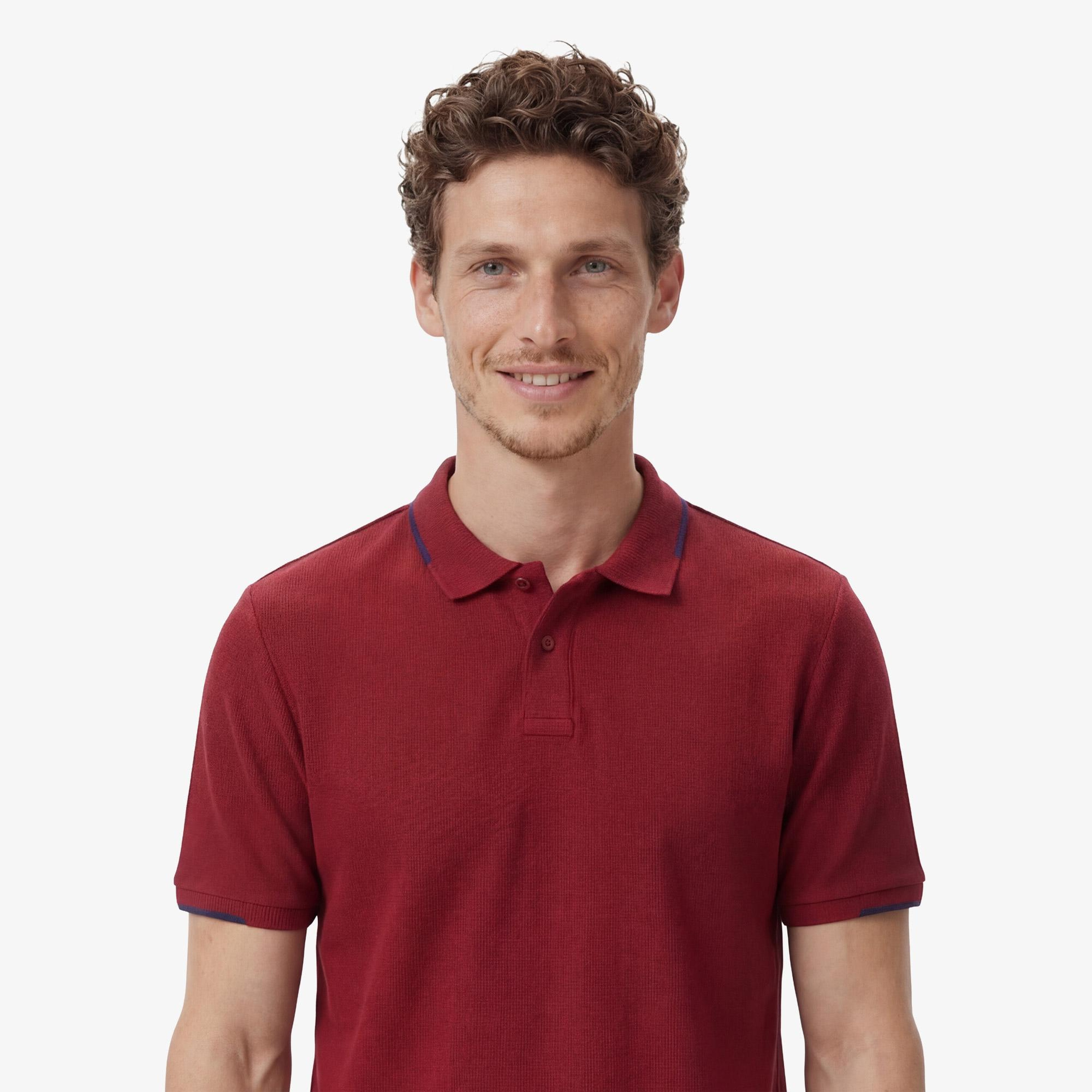 Nautica Erkek Bordo Regular Fit Polo Yaka T-Shirt