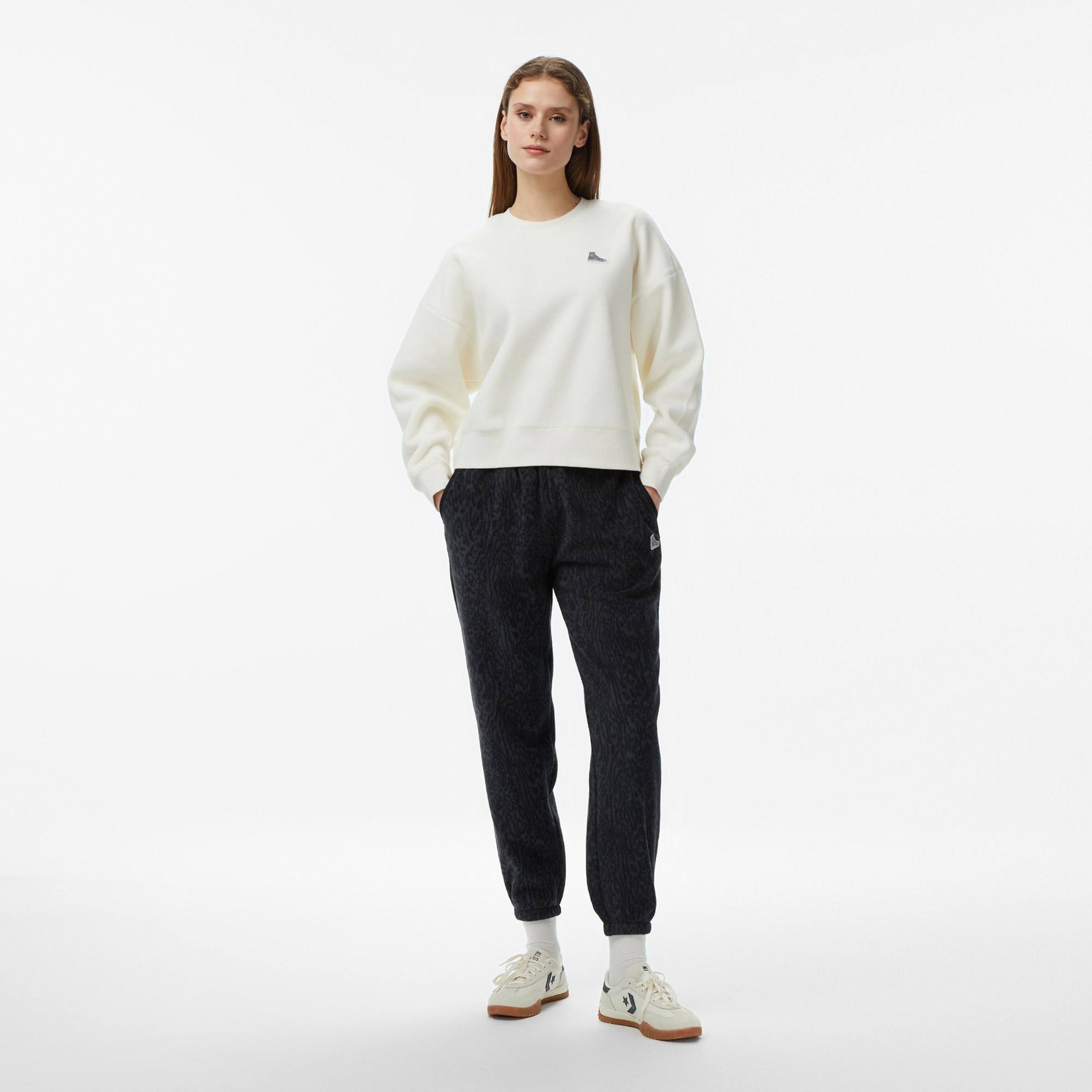 Converse Kadın Krem Sweatshirt