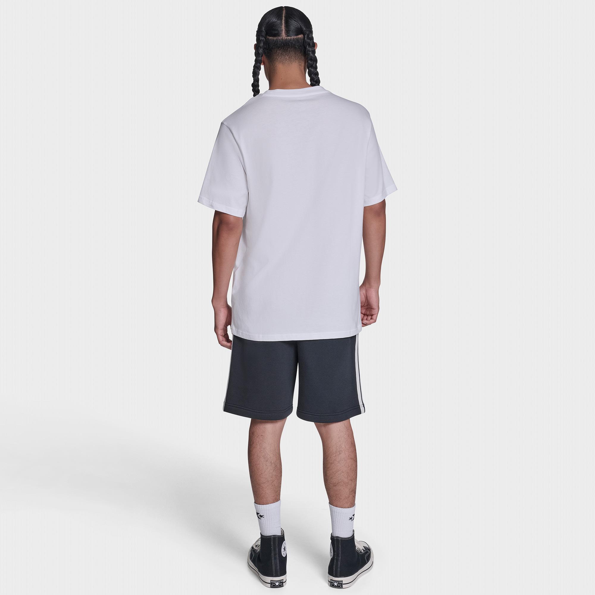 Converse Erkek Beyaz Kırık Bardak Logolu T-Shirt