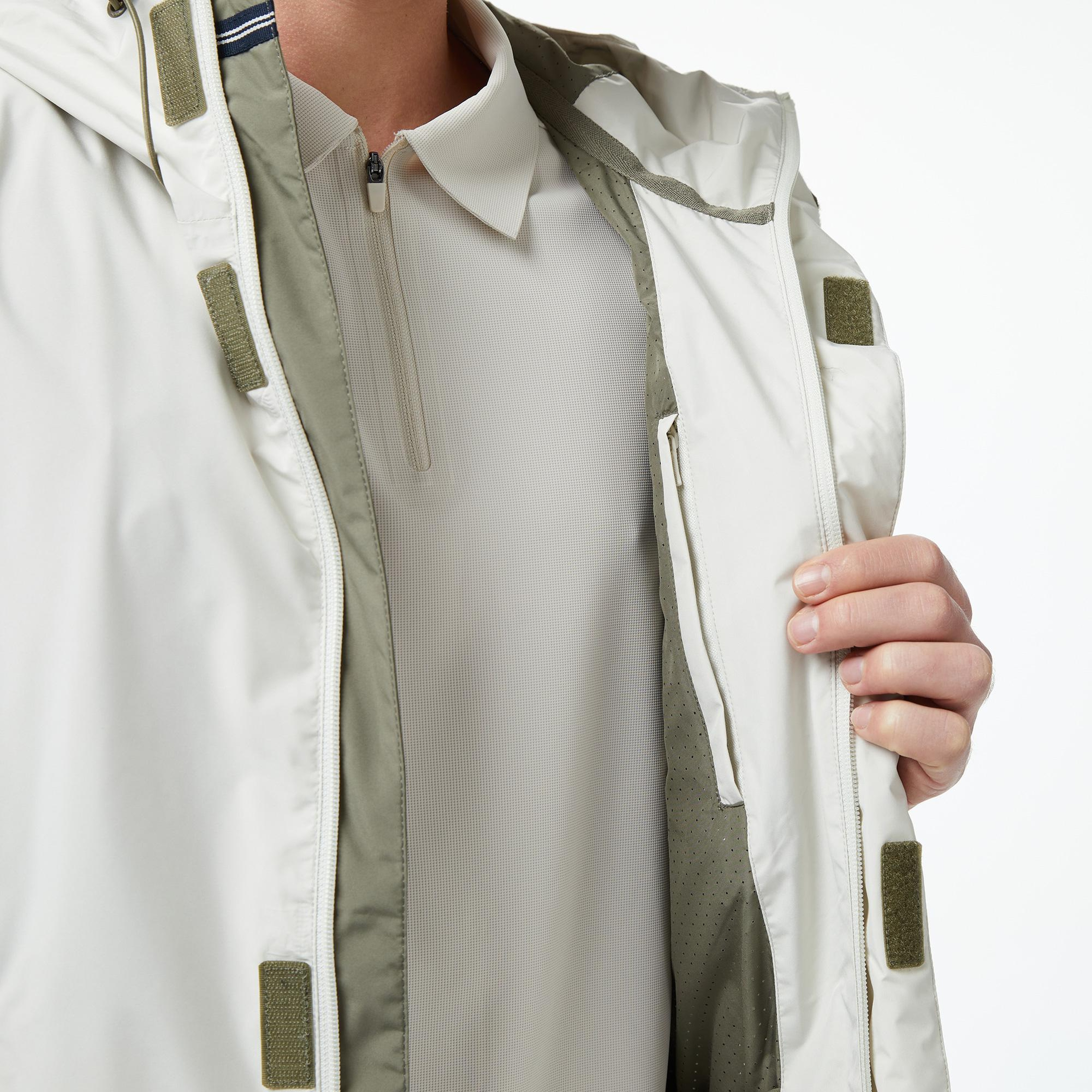 Nautica Erkek Gri Regular Fit Kapüşonlu Su Geçirmez Yağmurluk
