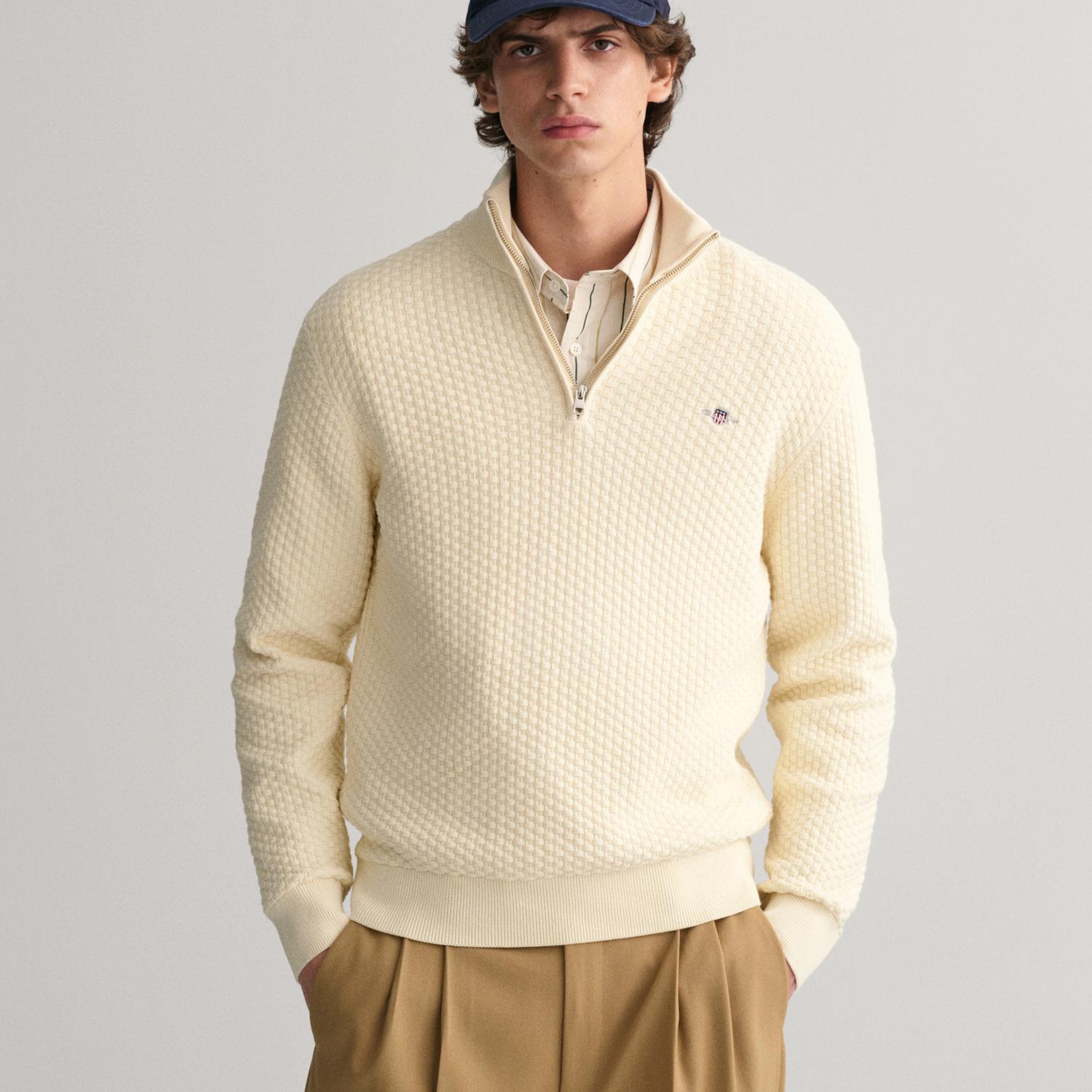 GANT Unisex Lacivert Logolu Şapka