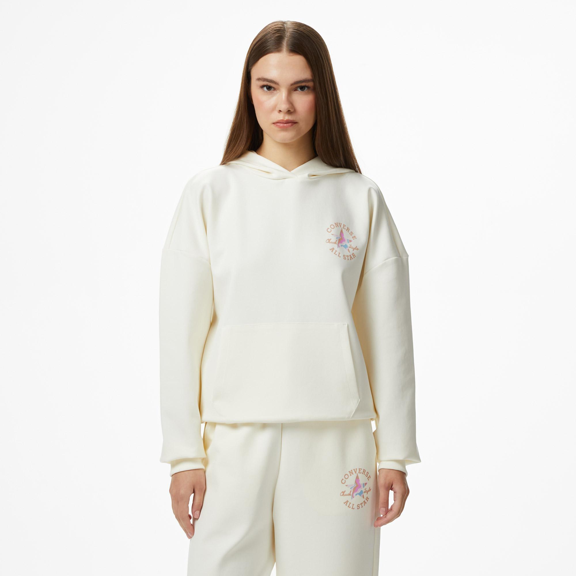 Converse Kadın Krem Rengi Sweatshirt