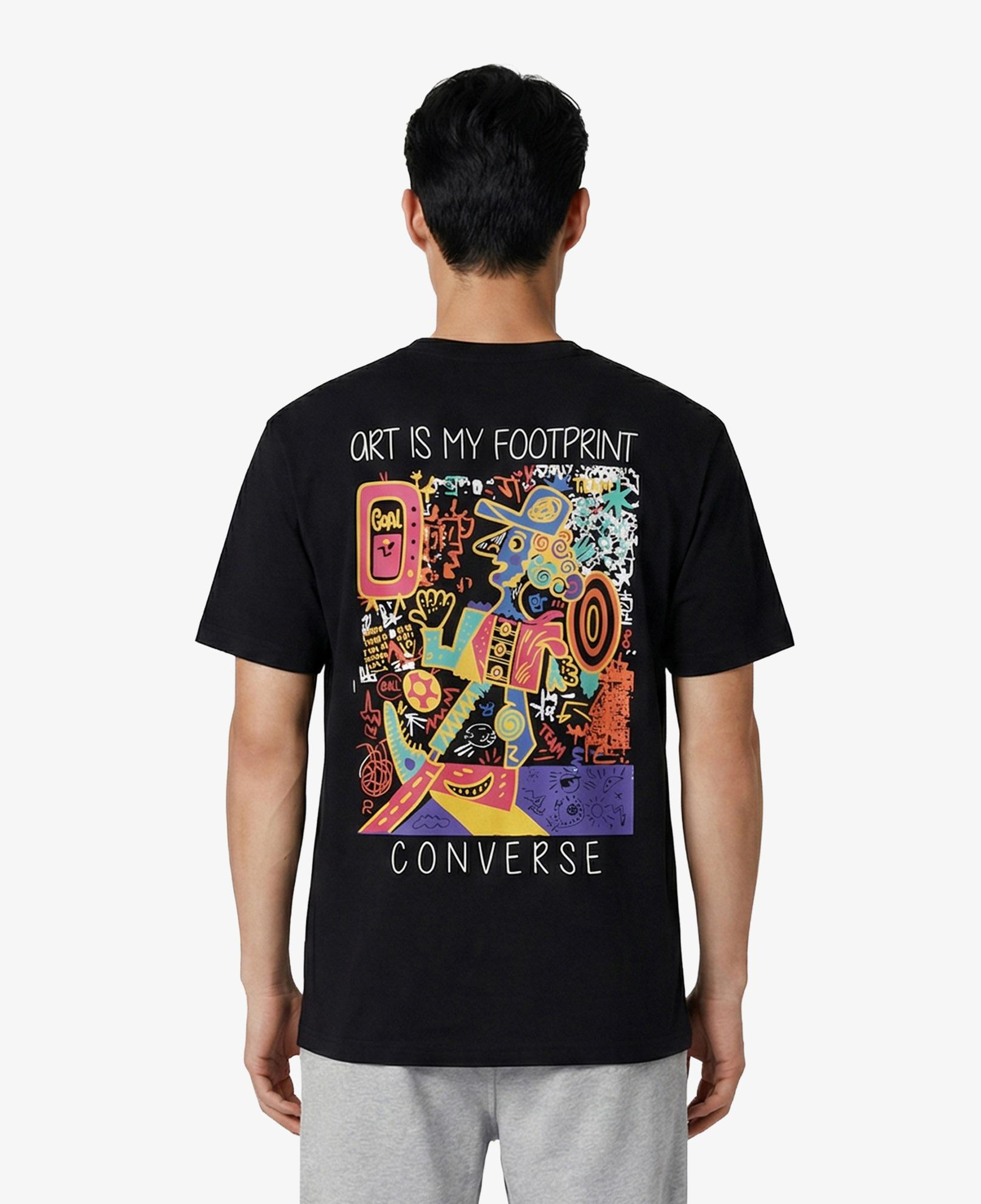Converse Erkek Siyah Grafik Baskılı T-Shirt