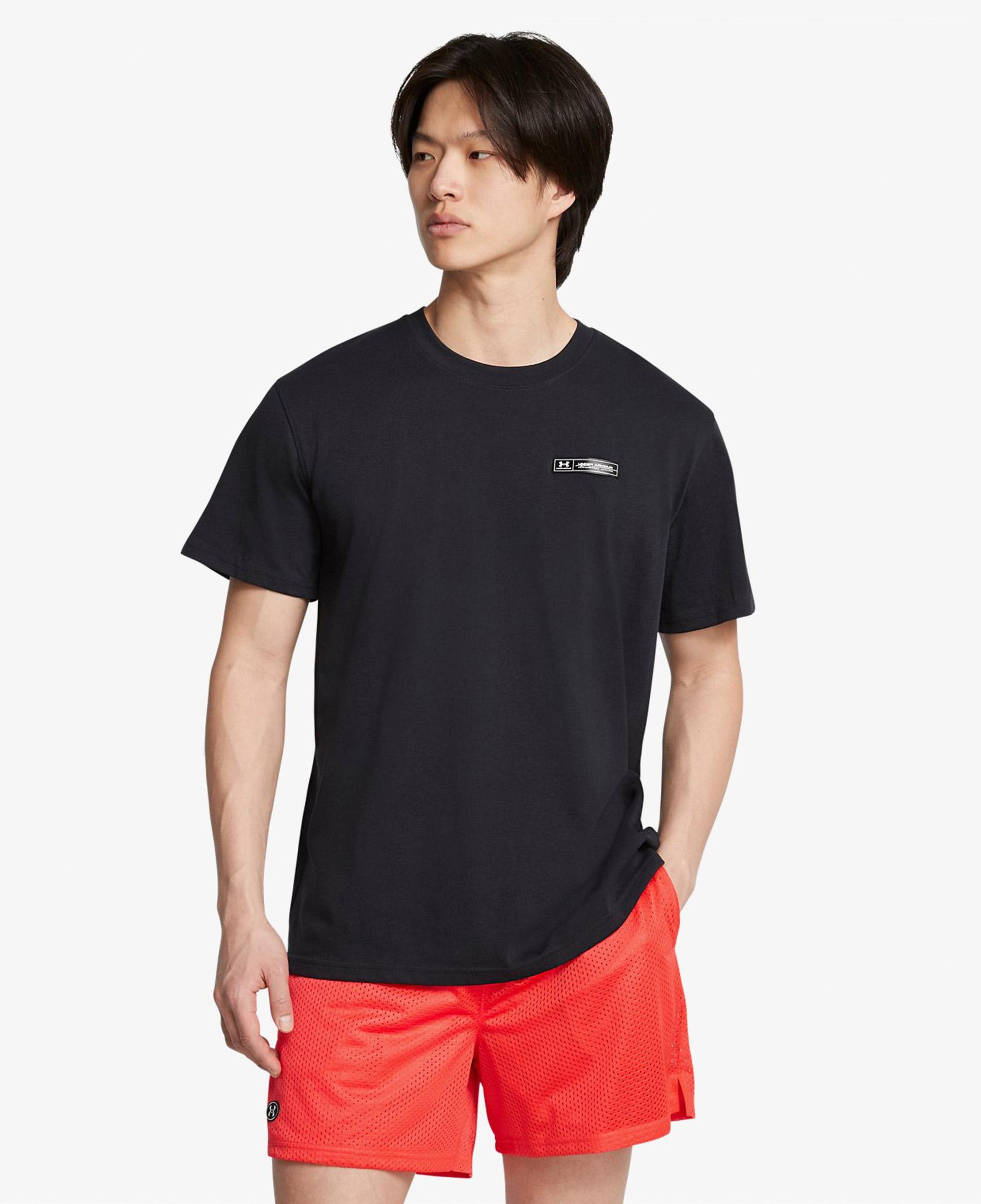 Under Armour Hw Armour Label Ss Erkek Siyah T-Shirt