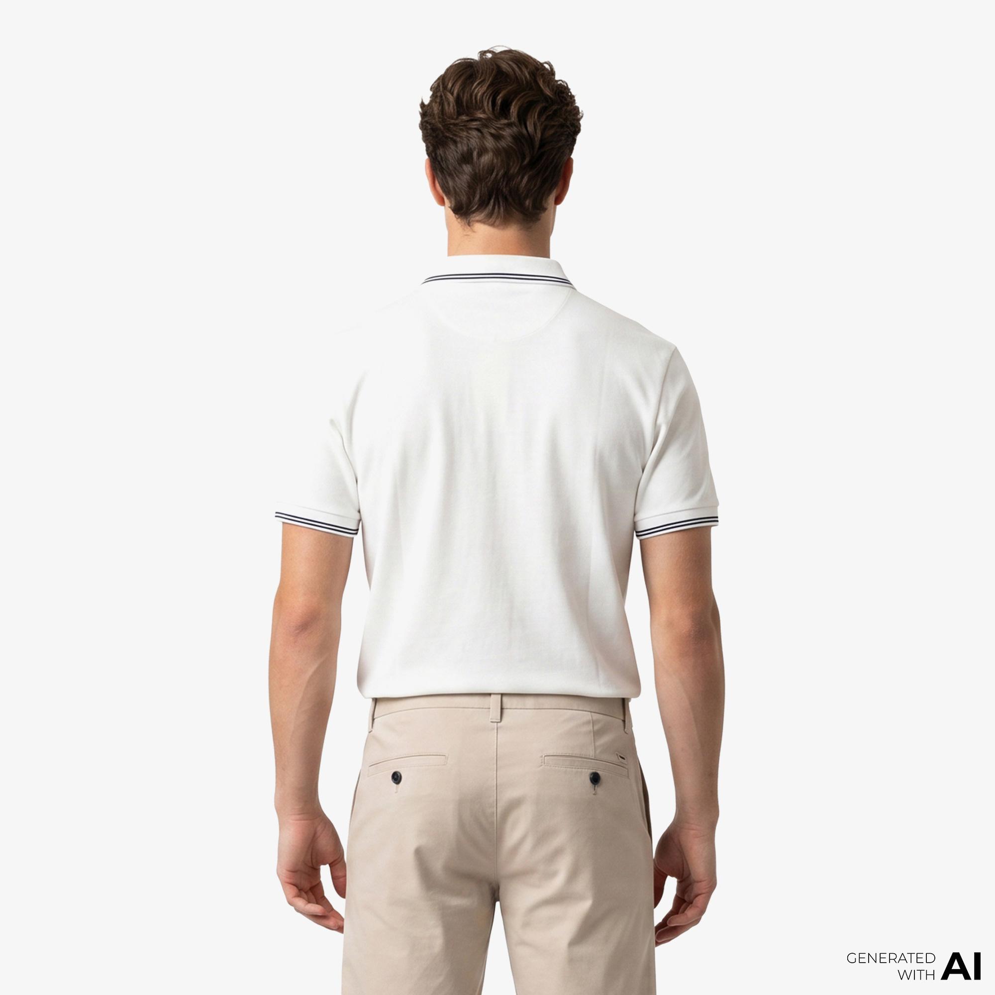 Armani Exchange Erkek Beyaz Polo