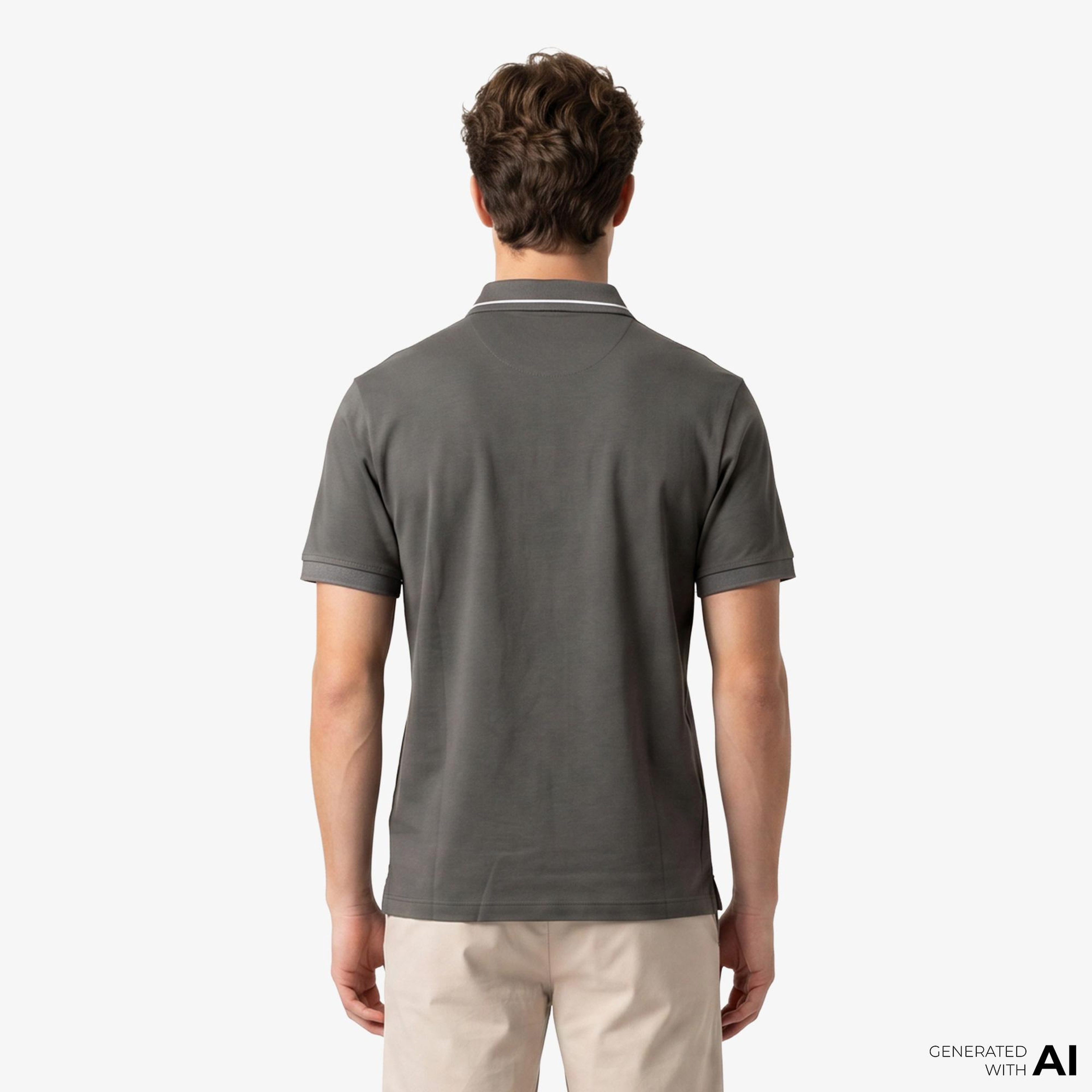 Armani Exchange Erkek Gri Polo