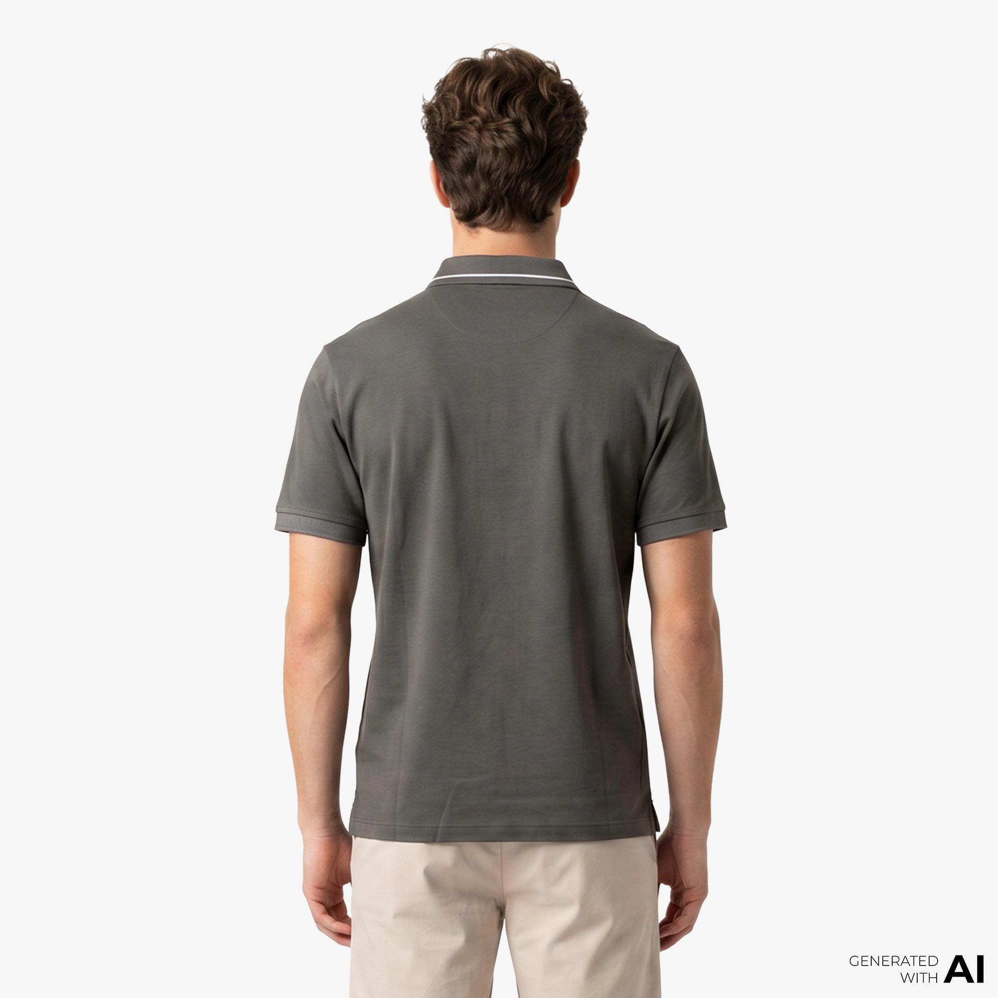 Armani Exchange Erkek Gri Polo