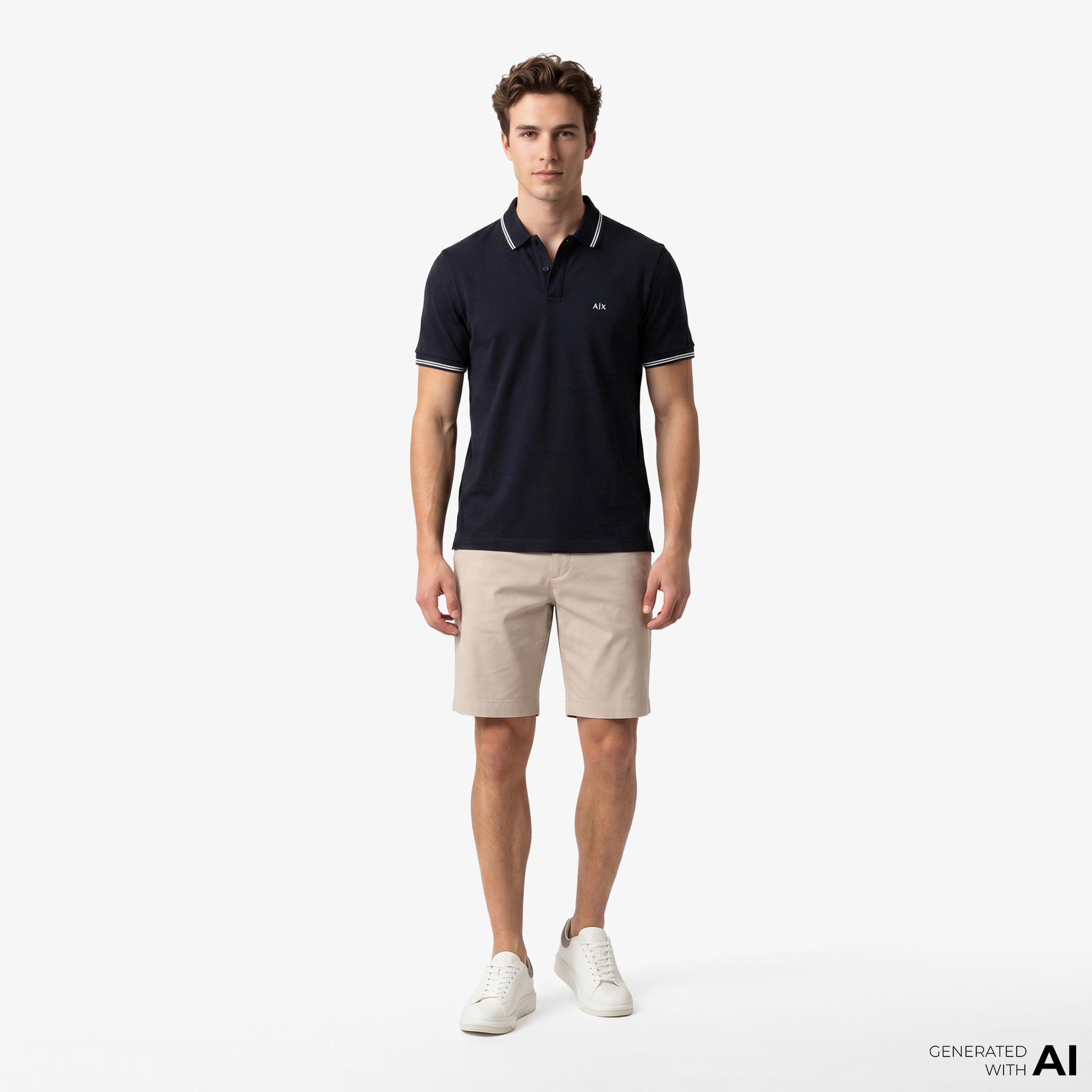 Armani Exchange Erkek Lacivert Polo