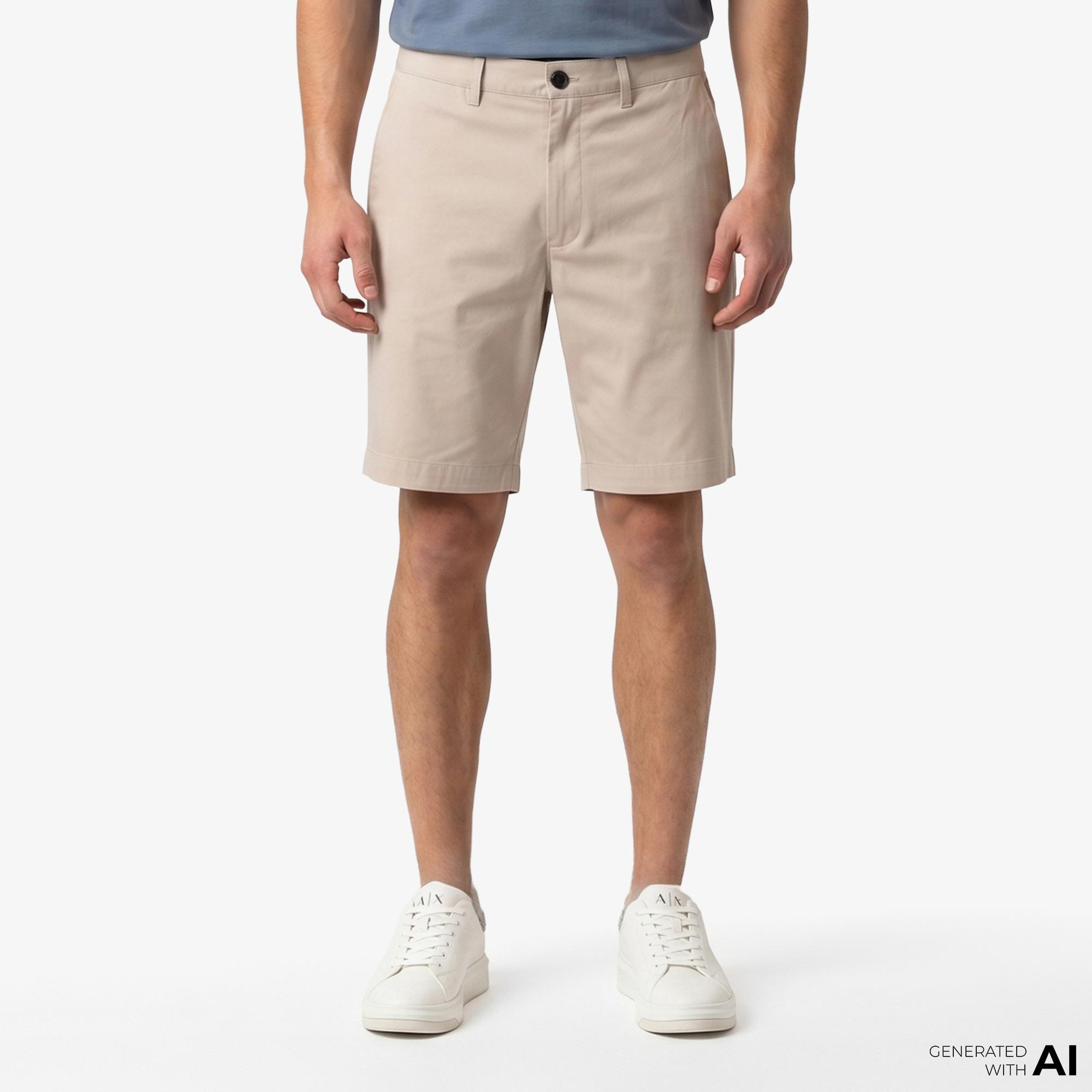 Armani Exchange Erkek Bej Şort