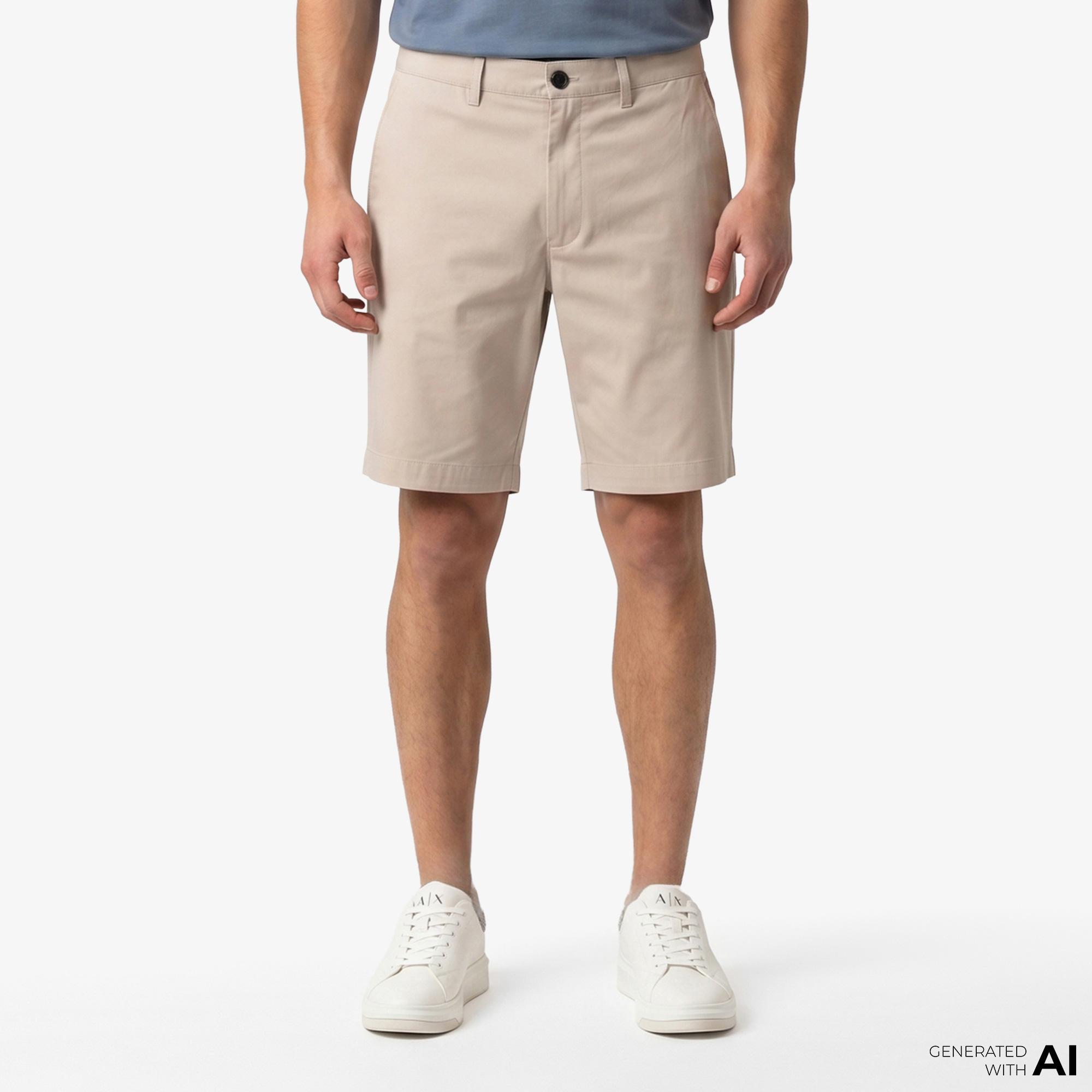 Armani Exchange Erkek Bej Şort